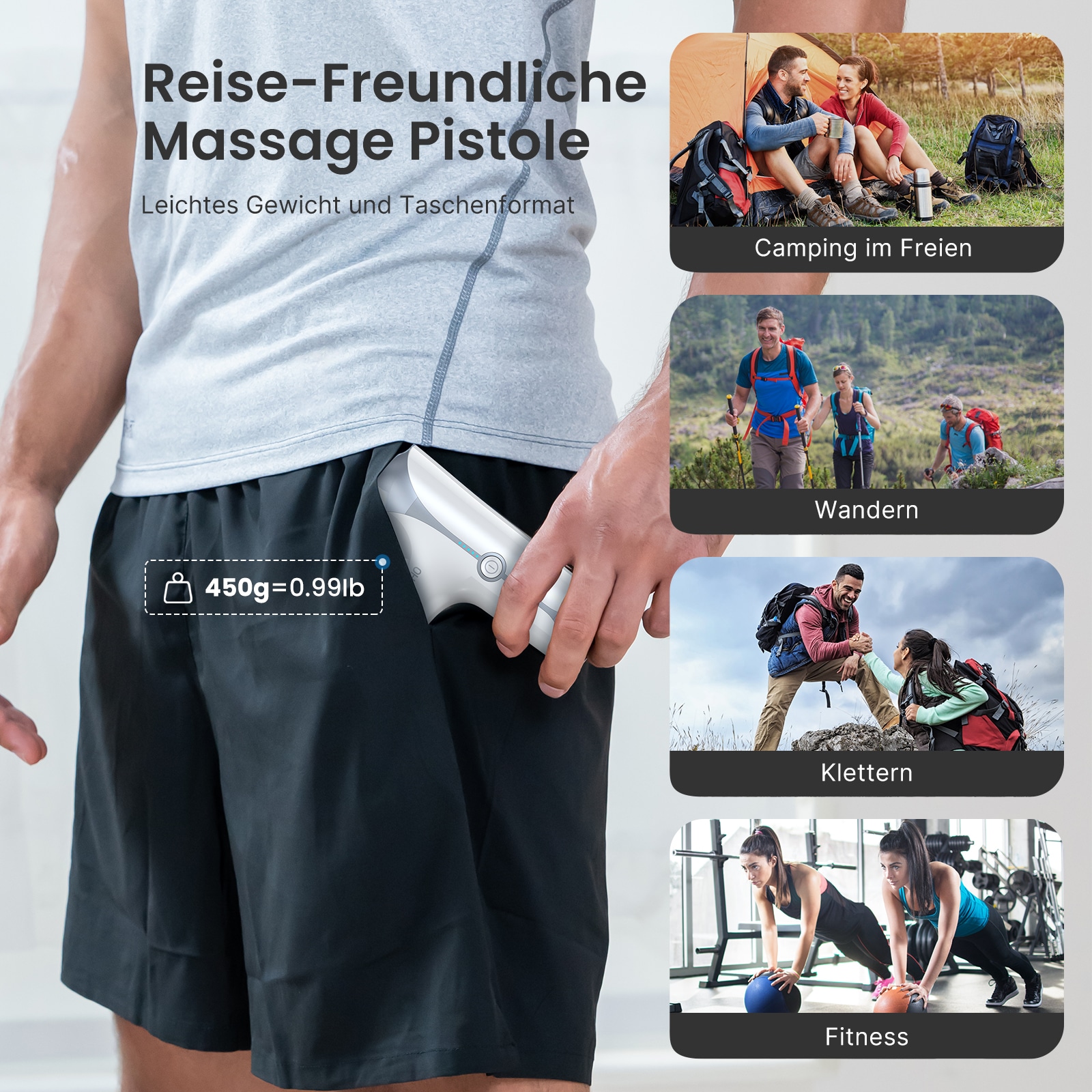 Renpho Massagepistole »Renpho Mini Massage Gun GM173«, Ideal für Menschen, die viel unterwegs sind