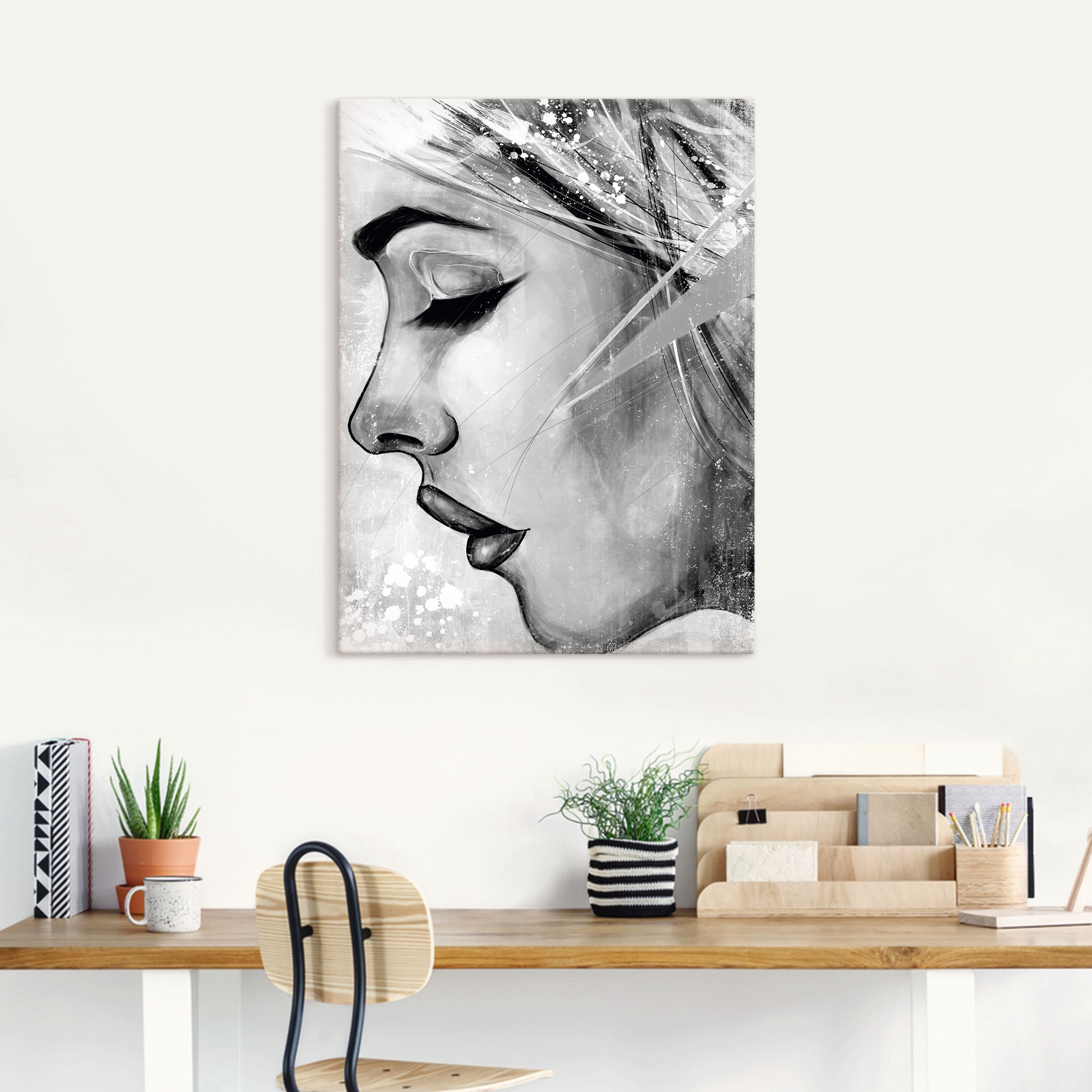 Artland Wandbild "By my side", Portrait, (1 St.), als Leinwandbild, Poster günstig online kaufen