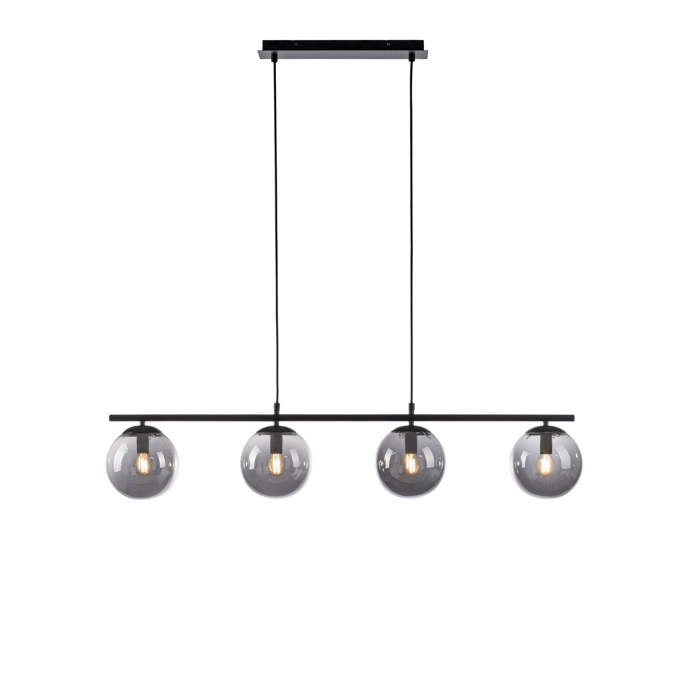 JUST LIGHT Pendelleuchte »BIG WIDOW«, 4 flammig, Leuchtmittel E14 | ohne Leuchtmittel, ExklusiveE14