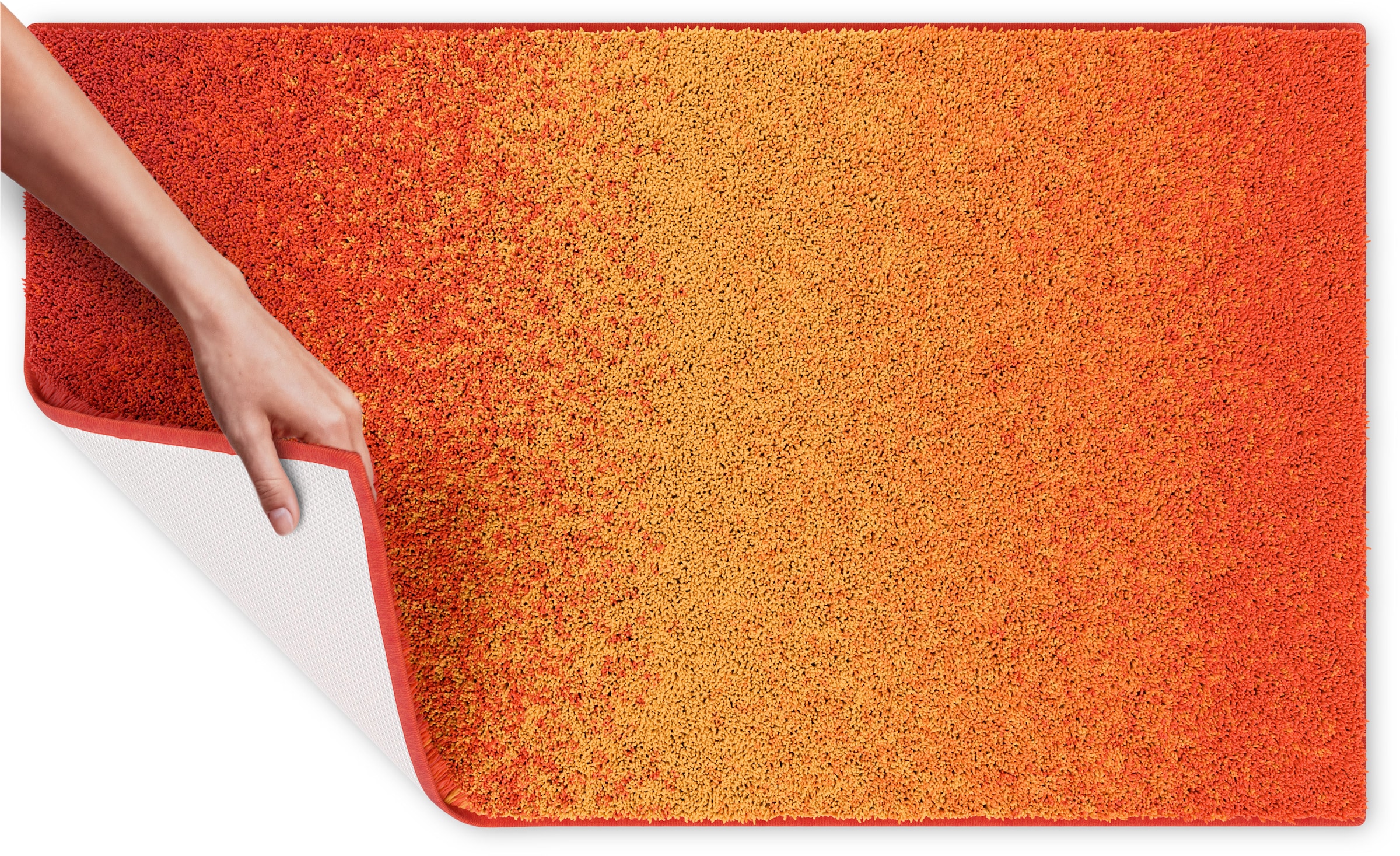 Grund Badematte »Mistral« Höhe 20 mm rutschhemmend beschichtet fußbodenheizungsgeeignet meliertes Design, Ombré-Look, auch als 3 teiliges Set, Made in Europe