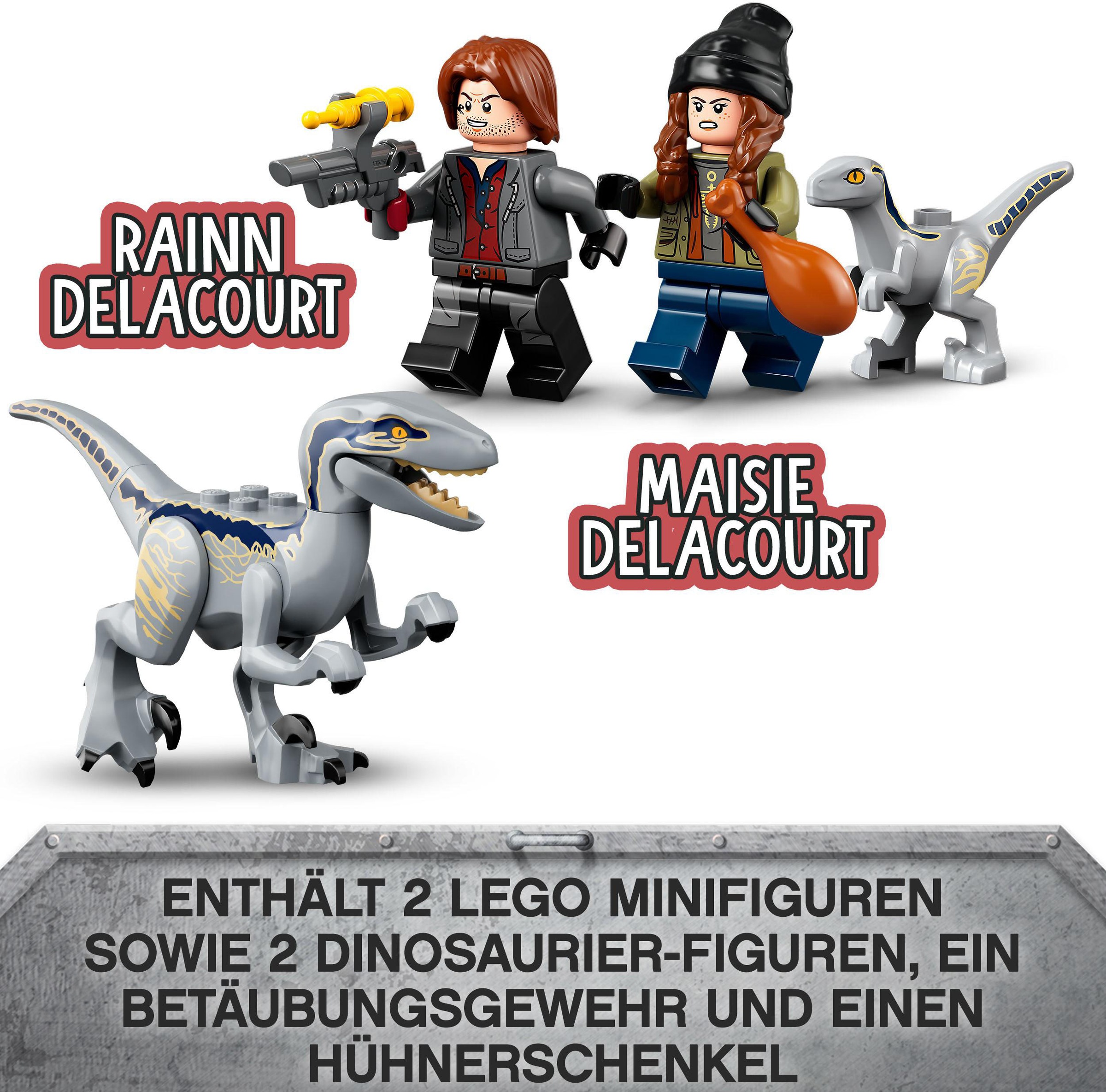 LEGO® Konstruktionsspielsteine »Blue & Beta in der Velociraptor-Falle (76946), LEGO® Jurassic World«, (181 St.), Made in Europe
