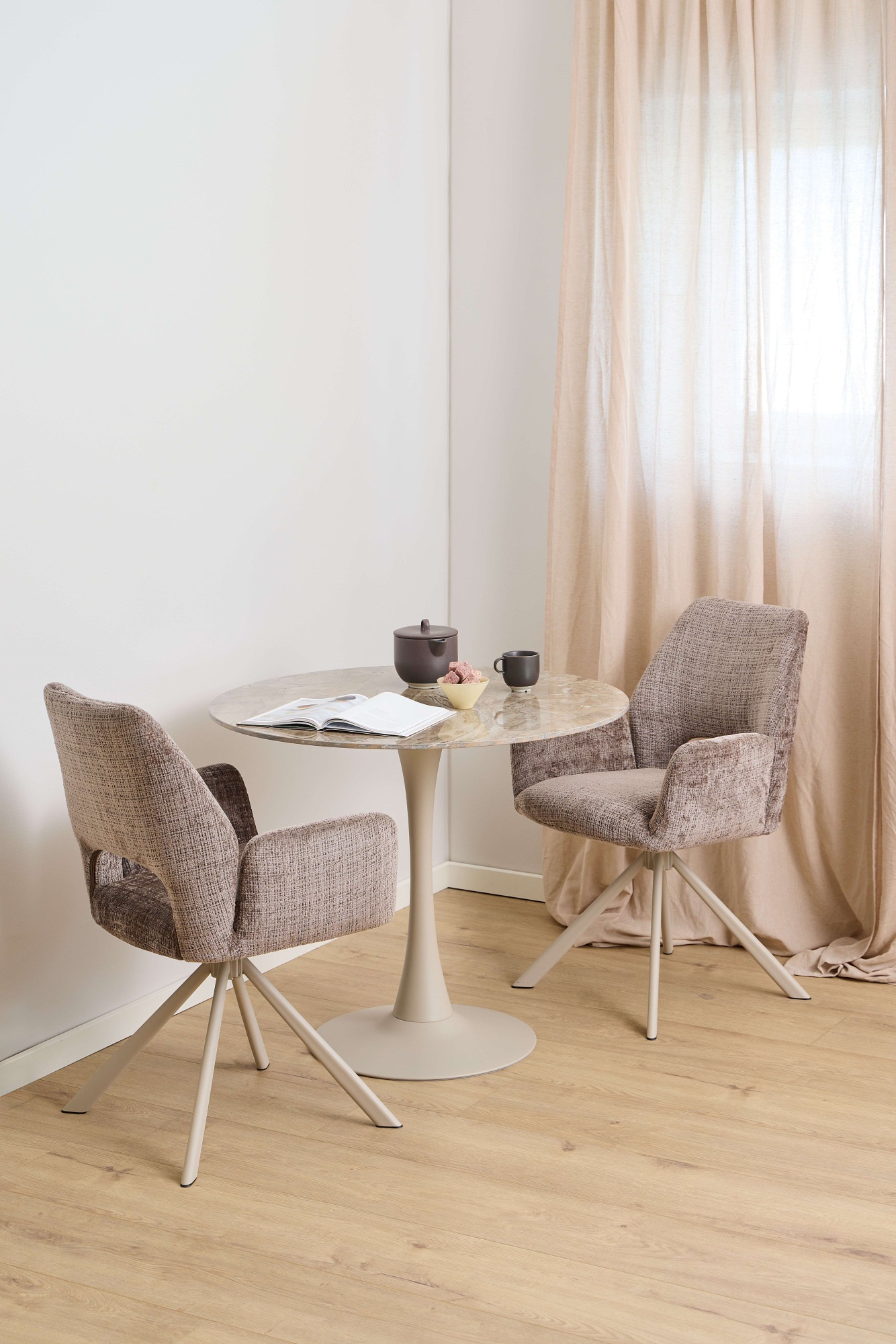 ACTONA GROUP Esstisch »Malta« 1 Stk. tlg. Keramik-Tischplatte, Trompetenfuß günstig online kaufen