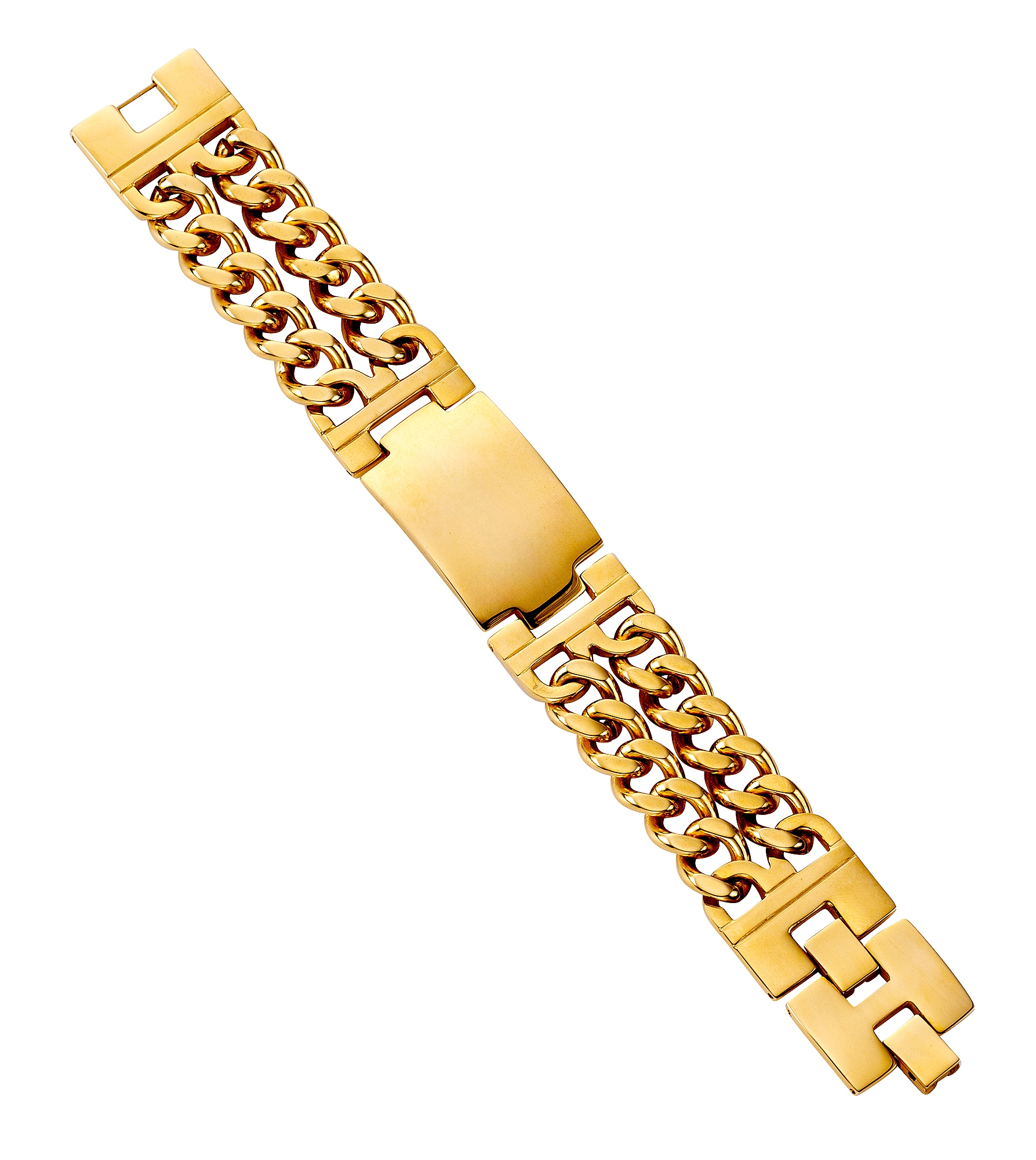 Firetti Armband mit Gravur »Schmuck ID-Platte, Online-Shop im Geschenk, Panzerkettengliederung« bestellen zweireihige