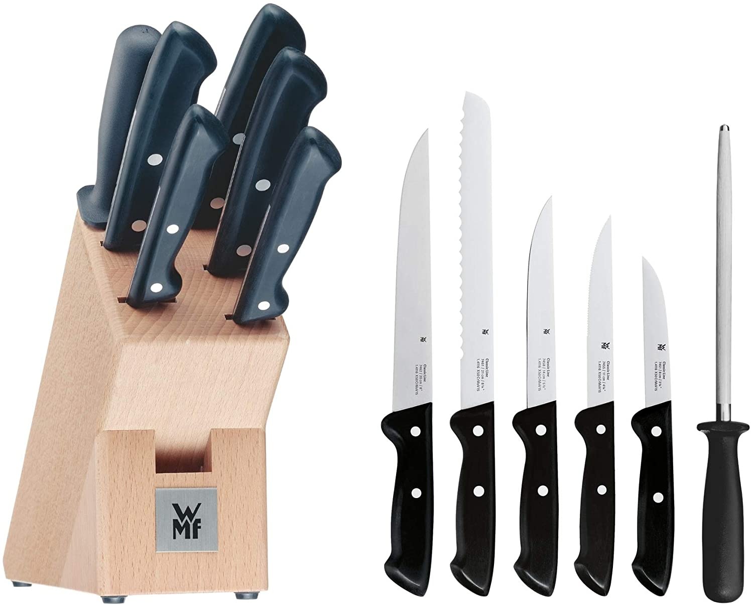 WMF Messerblock »Classic Line« 7 Stk. Messerklingen aus Spezialklingenstahl günstig online kaufen