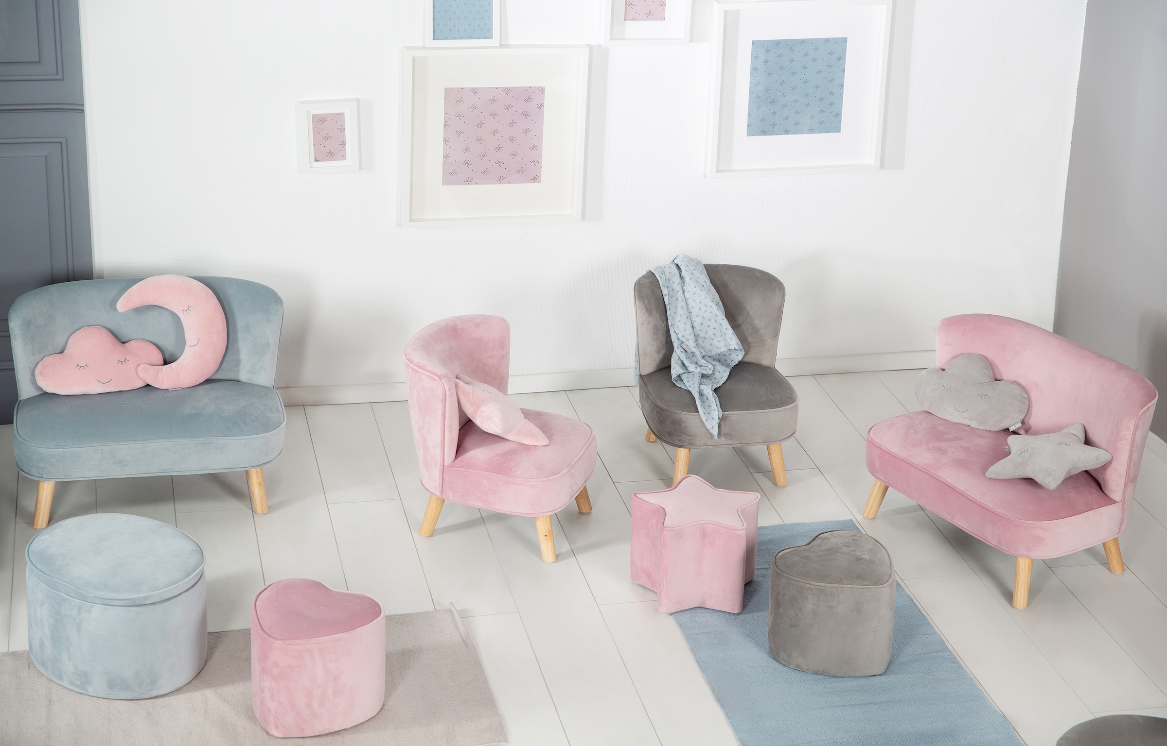 roba® Kinderhocker »Lil Sofa«, in Herzform