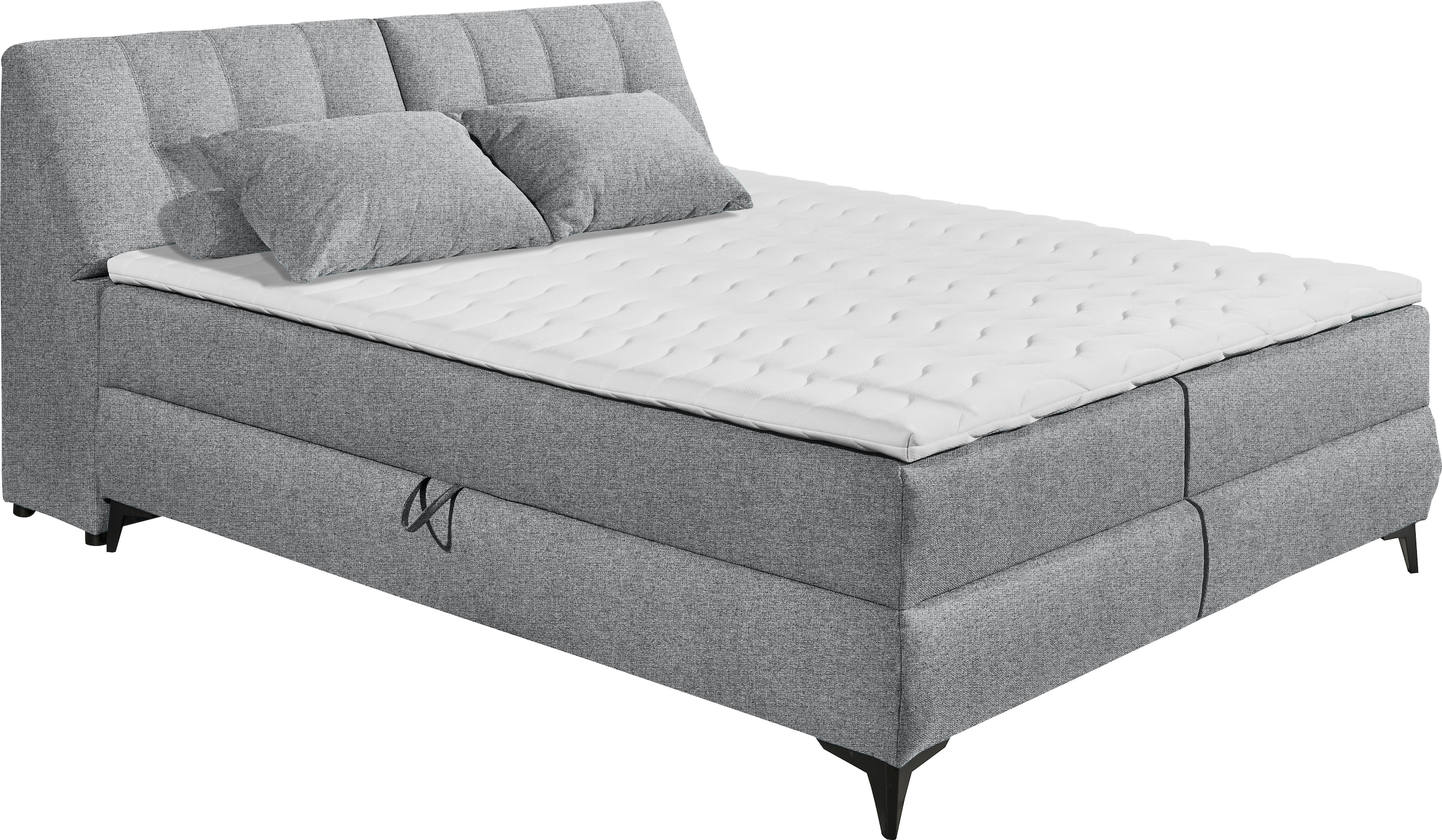 ED EXCITING DESIGN Boxbett »Atlantis«, mit Bettkasten und Stauraum im Kopfteil