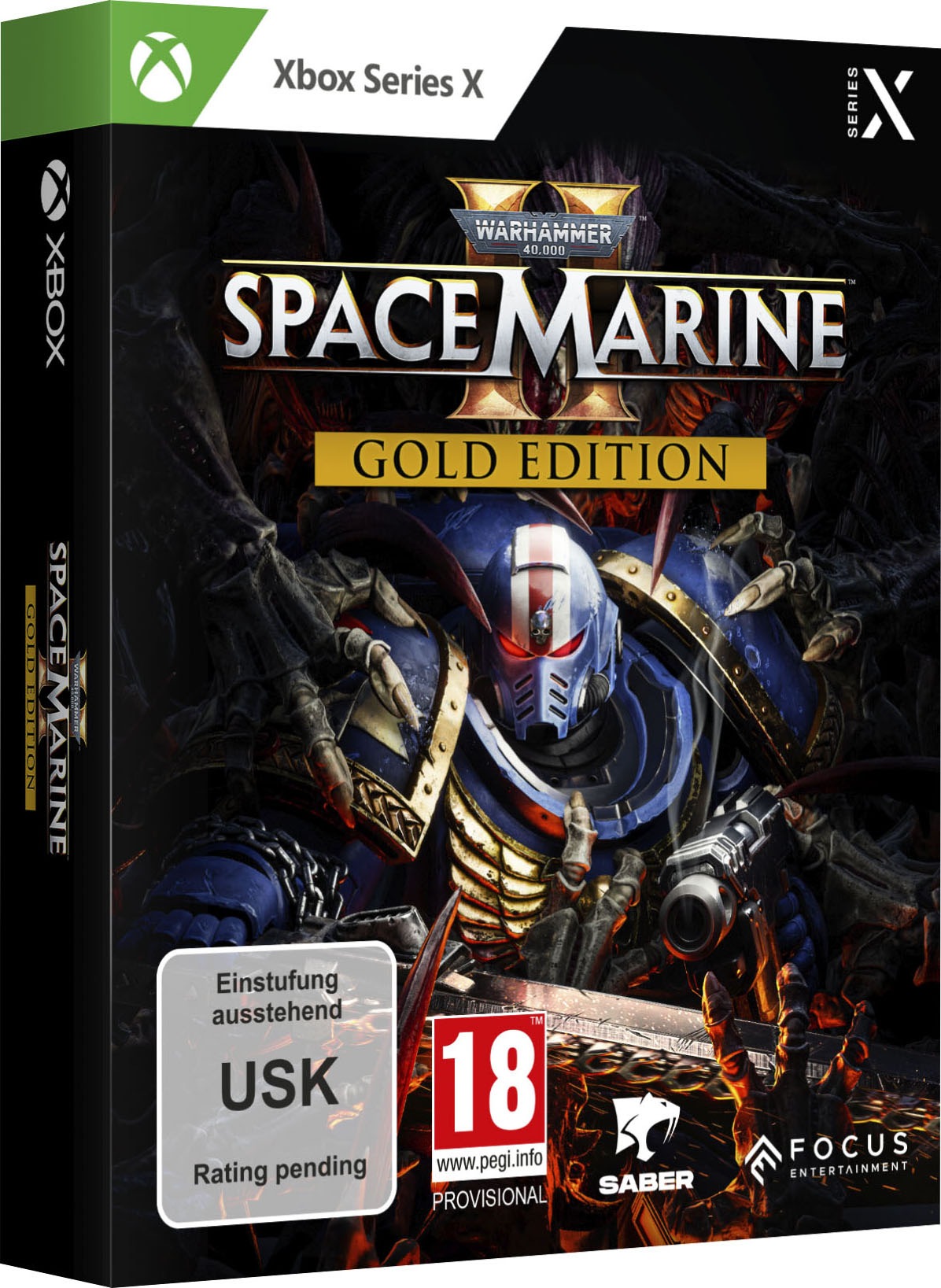 FOCUS ENTERTAINMENT Spielesoftware »Warhammer 40, 000: Space Marine 2 Gold Edition« Xbox Series X (ohne Farbbezeichnung) Vernichte die...