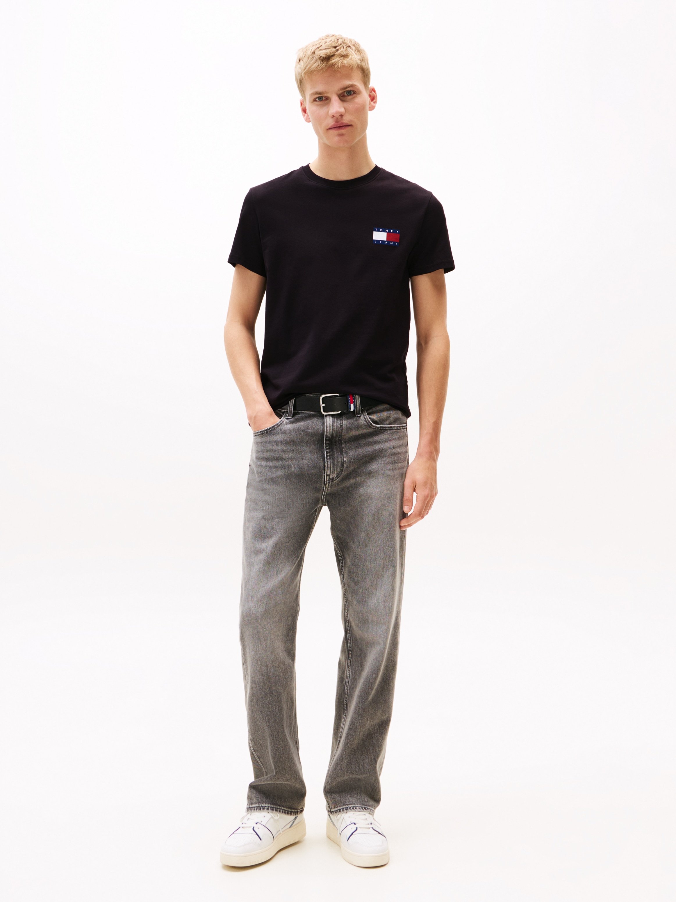 Tommy Jeans T-Shirt »TJM SLIM 2PACK ESS FLAG TEE« 2 Stk.