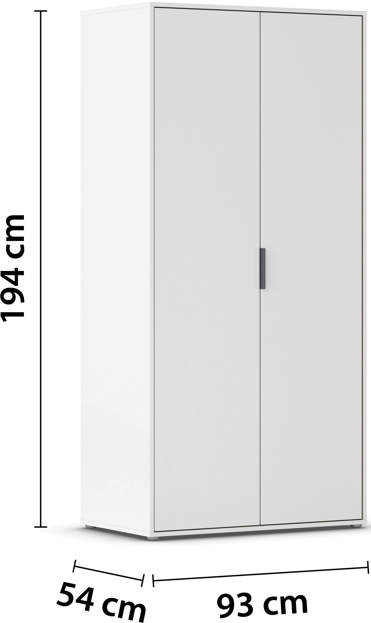 INOSIGN BY RAUCH Kleiderschrank »Schrank Garderobe Schlafzimmer Stauraum PAULLY TOPSELLER Wäscheschrank«, (mit 3 unterschiedlichen Griff-Varianten), OTTOS CHOICE 3 Griffvarianten MADE IN GERMANY