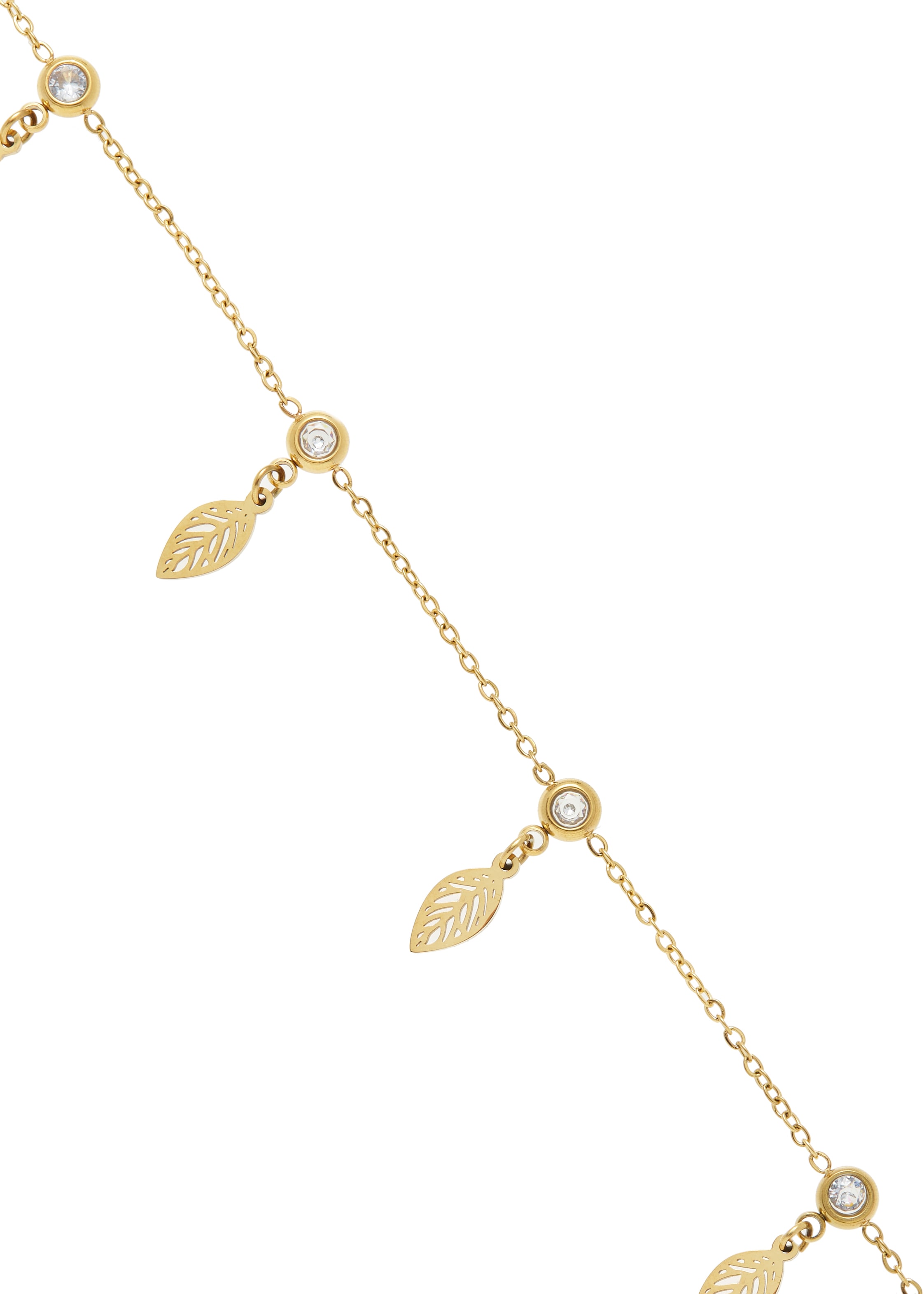 LASCANA Fußkette mit Anhänger »Edelstahlschmuck«, mit Goldbeschichtung