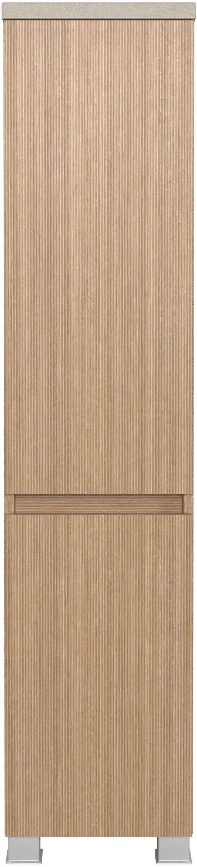 welltime Badmöbel-Set »Set 90 cm breit, Badmöbel mit LED-Beleuchtung«, Held Möbel, 3tlg. Unterbecken-Set, Eixo
