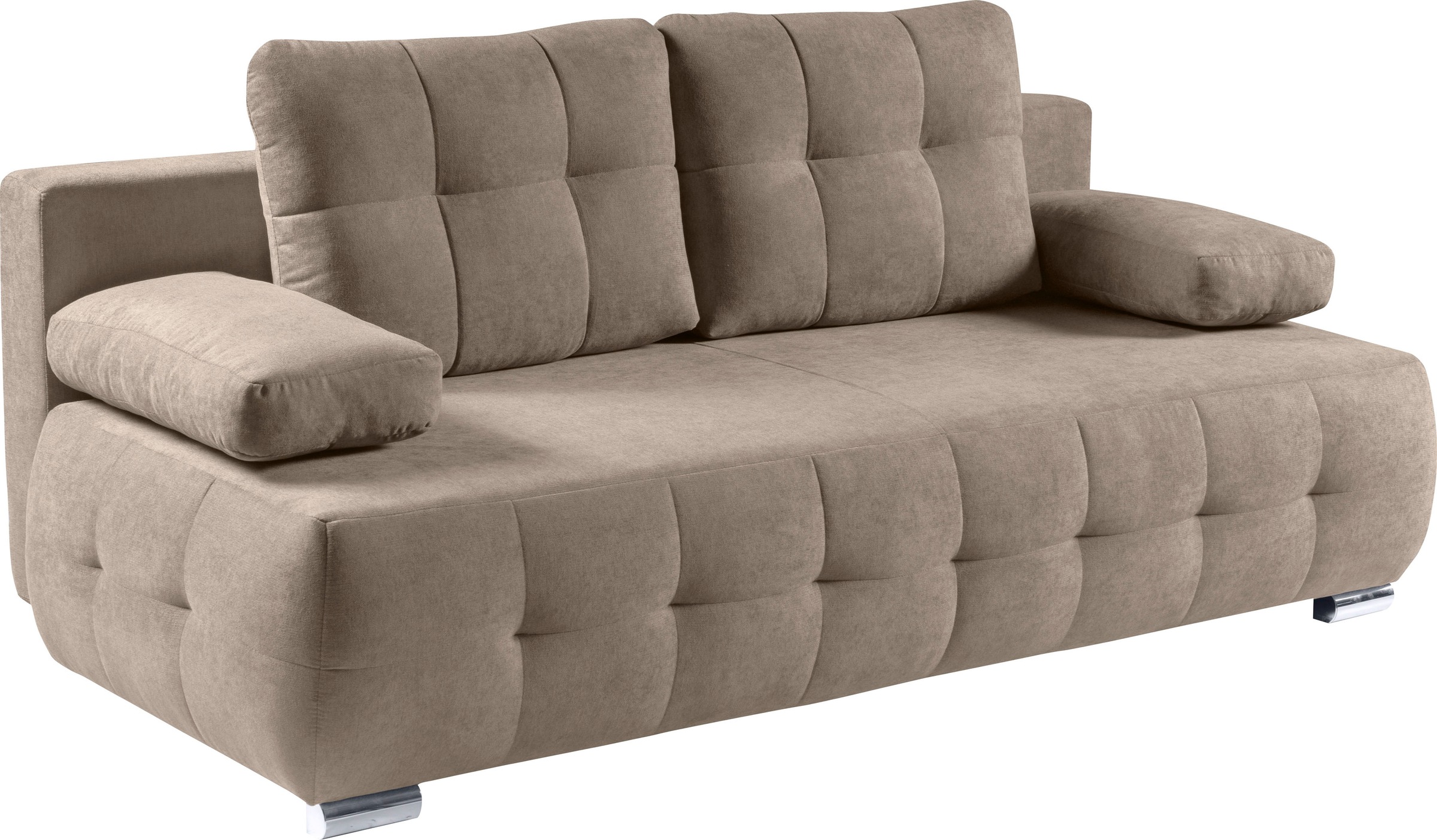 WERK2 Schlafsofa »Indigo«, 2-Sitzer Sofa und Schlafcouch mit Federkern & Bettkasten