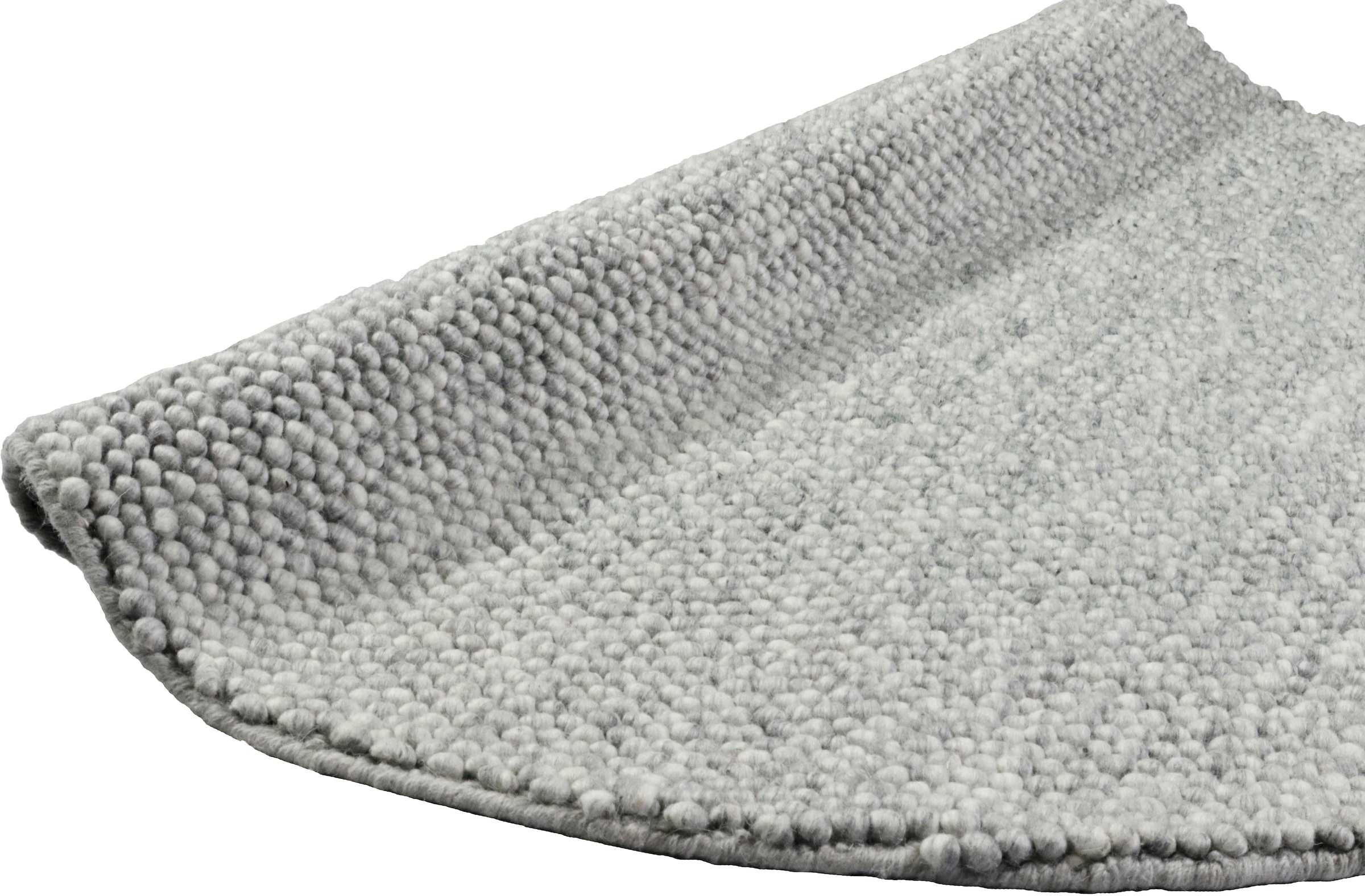 LeGer Home by Lena Gercke Teppich »Ainhoa, handgewebt, Wolle«, rund, 12 mm Höhe, Handweb Teppich, Wohnzimmer, Schlafzimmer, Esszimmer