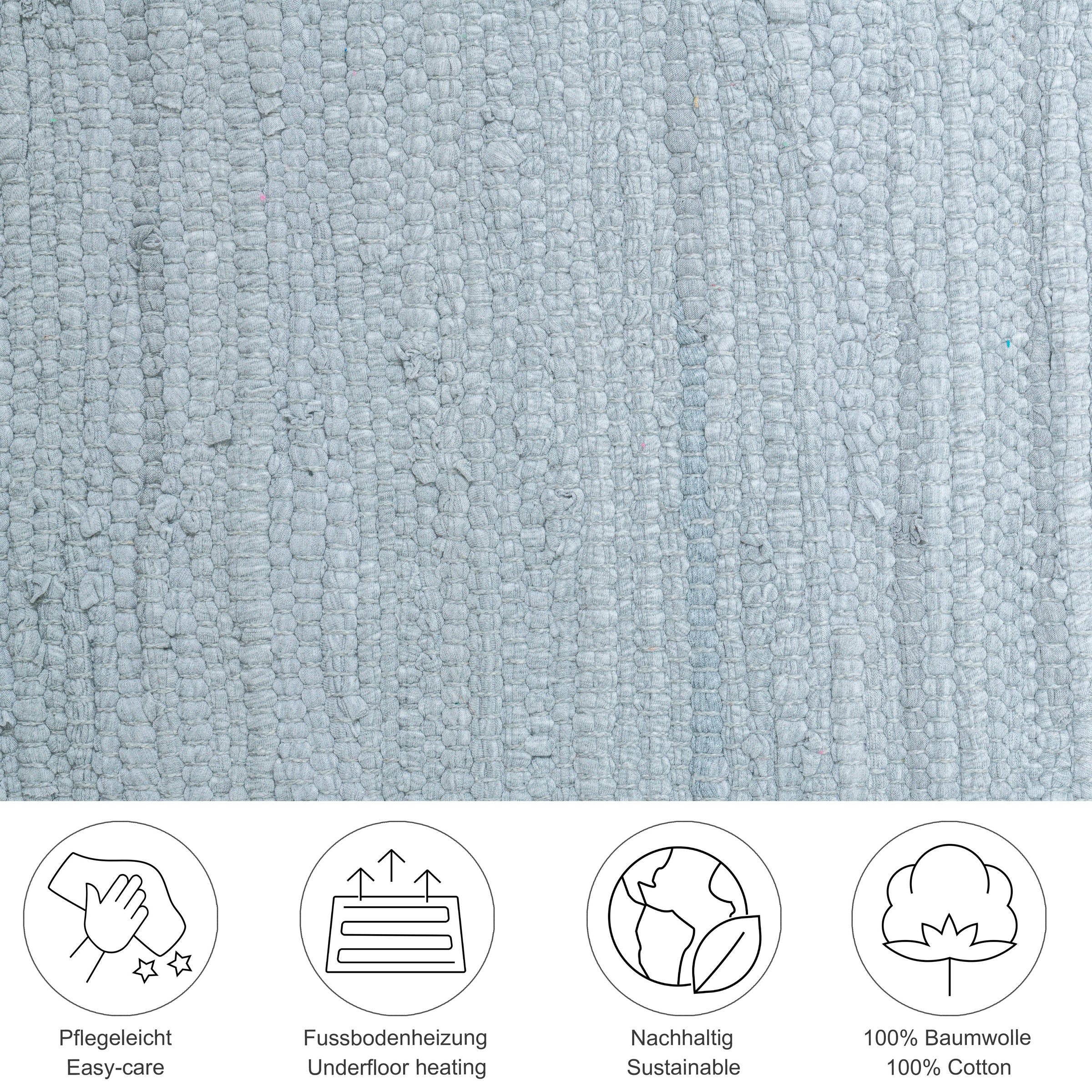 THEKO Läufer Happy Cotton Fleckerl, rechteckig, günstig online kaufen