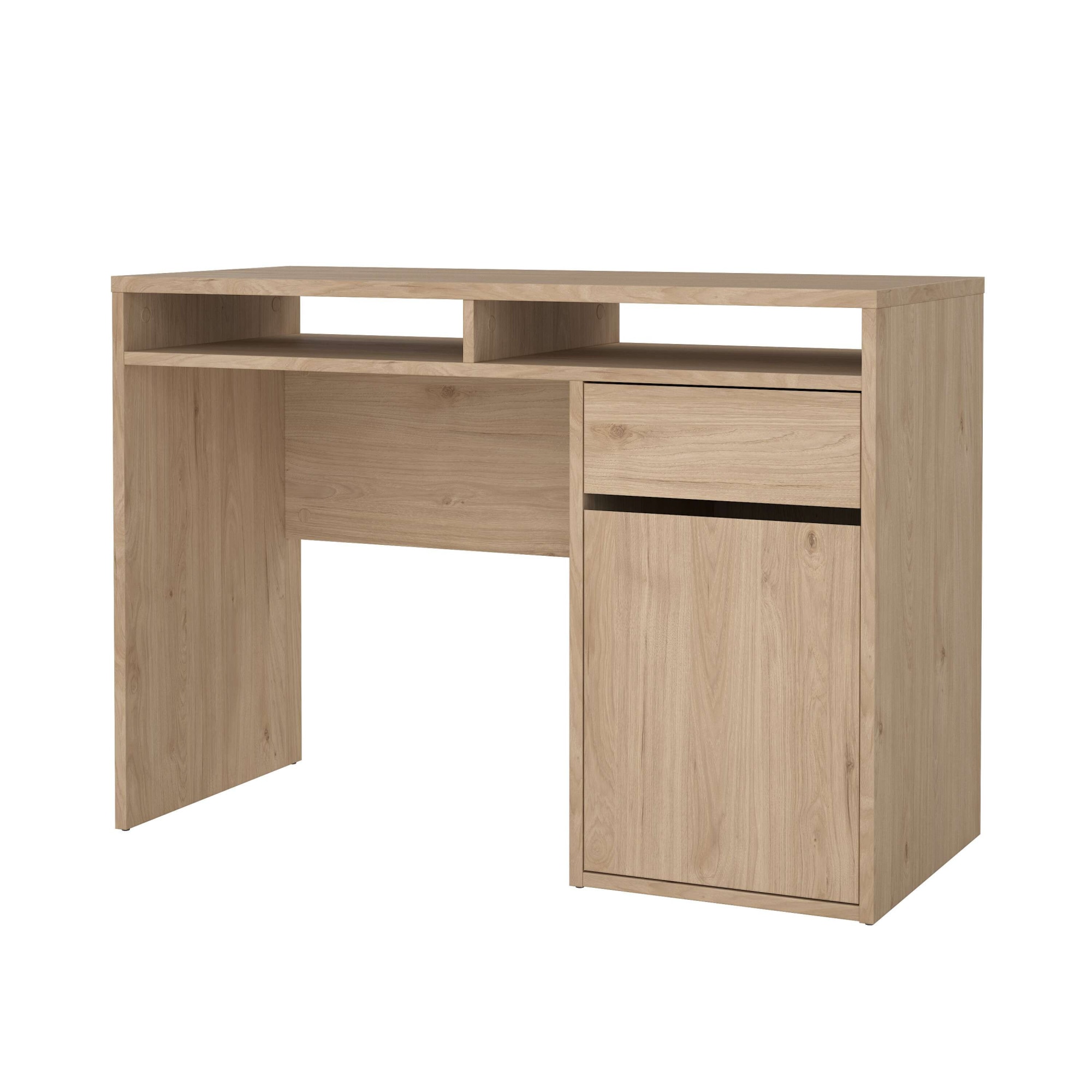 INOSIGN Schreibtisch »Funktion Plus, Arbeitstisch, Bürotisch«, Computertisch mit 1 Tür und 1 Schublade, 2 offene Fächer Breite 110 cm