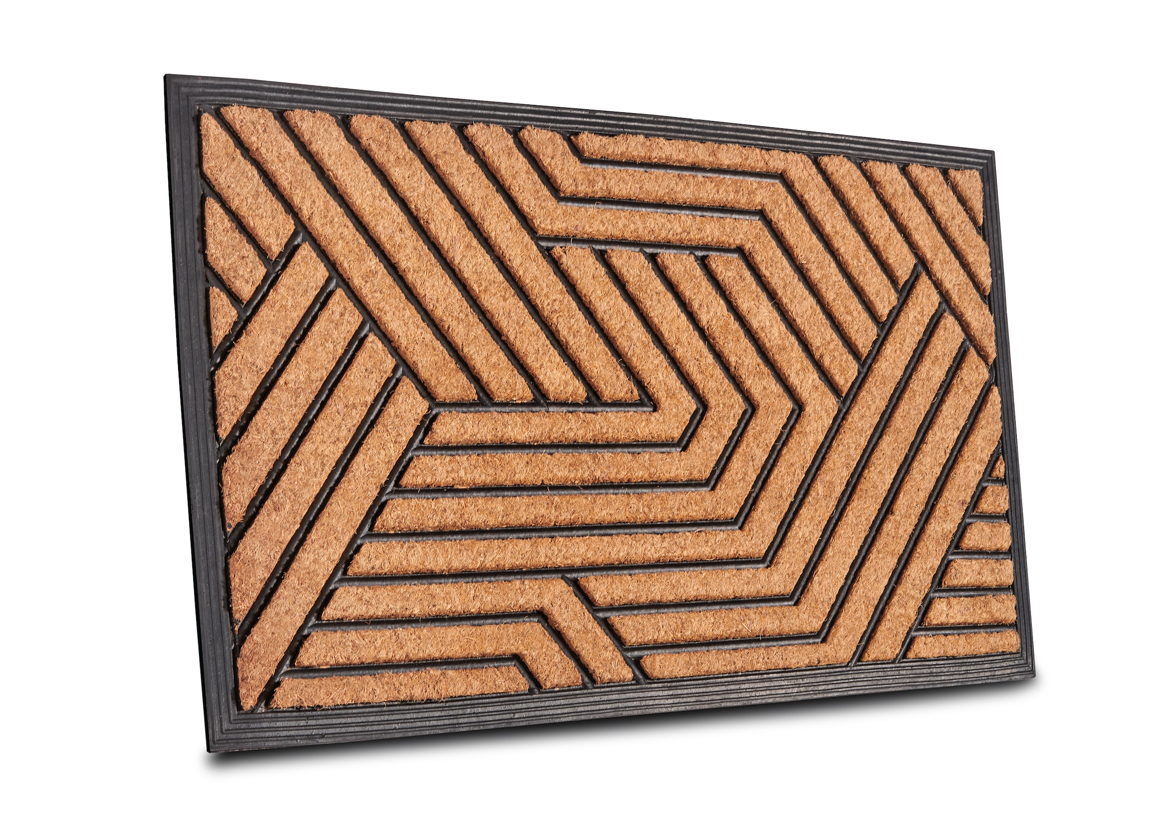 HANSE Home Fußmatte »Mix Mats Gummi Kokos Labyrinth«, rechteckig, Strapazie günstig online kaufen