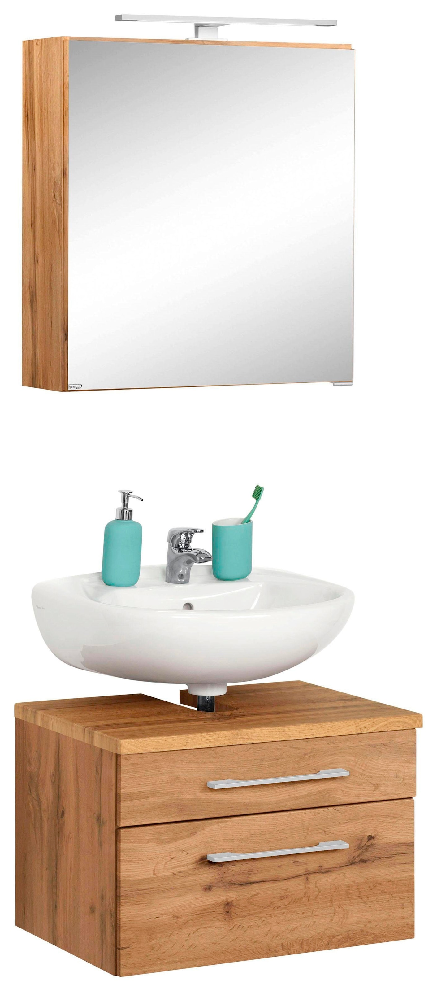 welltime Badmöbel-Set »Davos« 2 Stk. tlg. günstig online kaufen