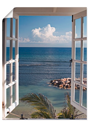 Artland Wandbild »Fenster zum Paradies«, Fensterblick, (1 St.), als Alubild,... kaufen