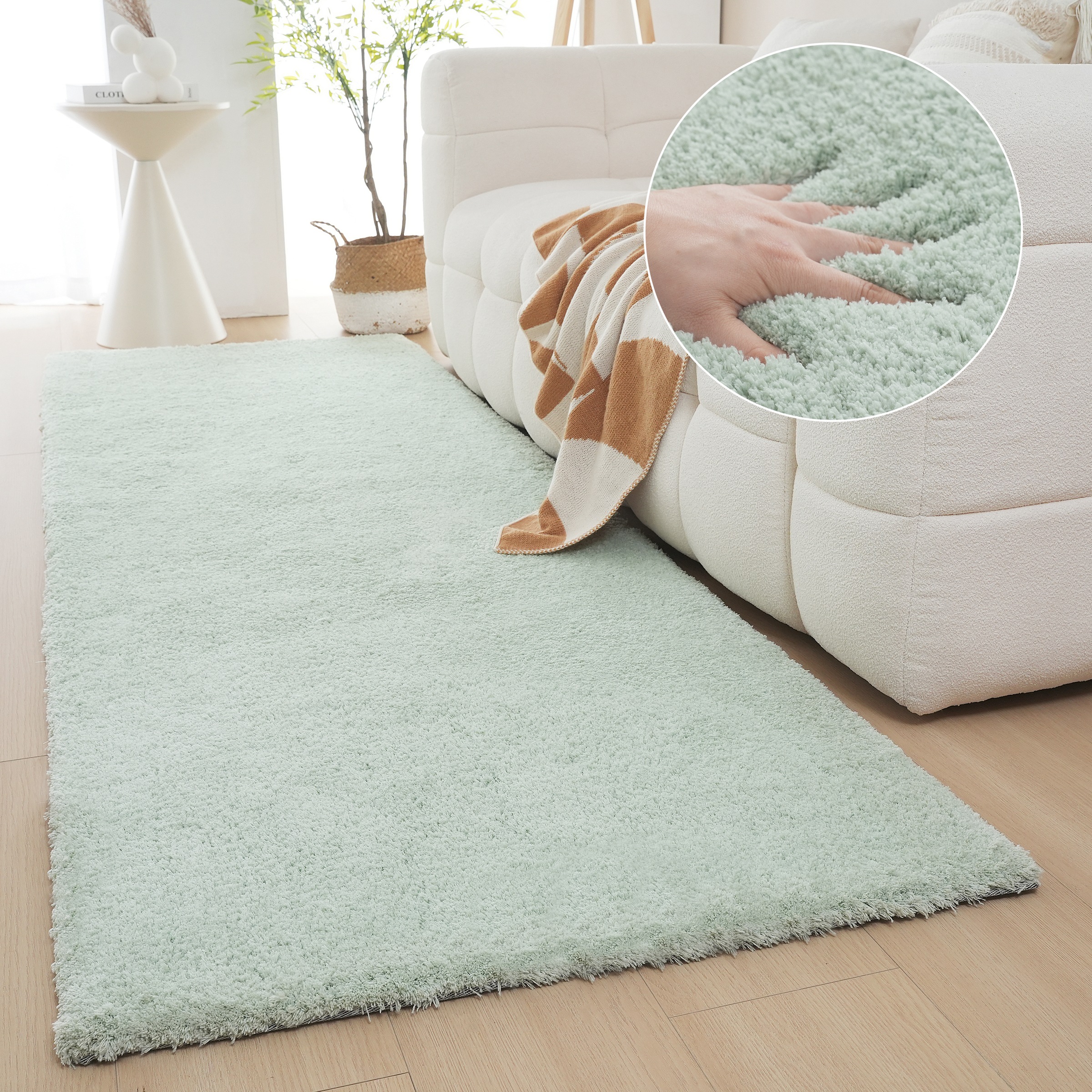 my home Hochflor-Läufer "Microfaser Teppich Magong, besonders weich, sehr f günstig online kaufen