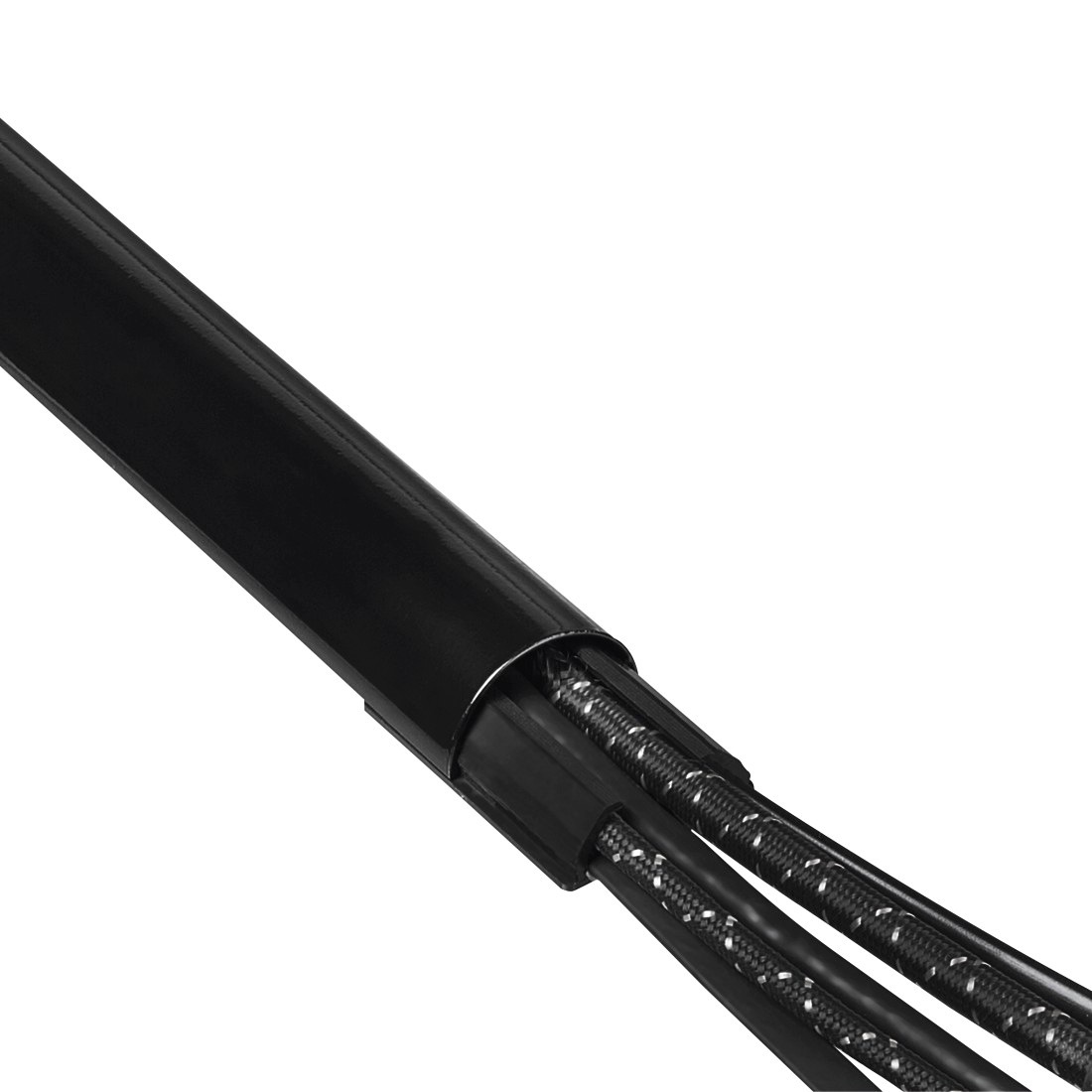 Hama Kabelkanal »Aluminium Kabelführung zum Schrauben oder Kleben für 5 Kabel, halbrund«, Kabelmanagement, 110 cm Länge