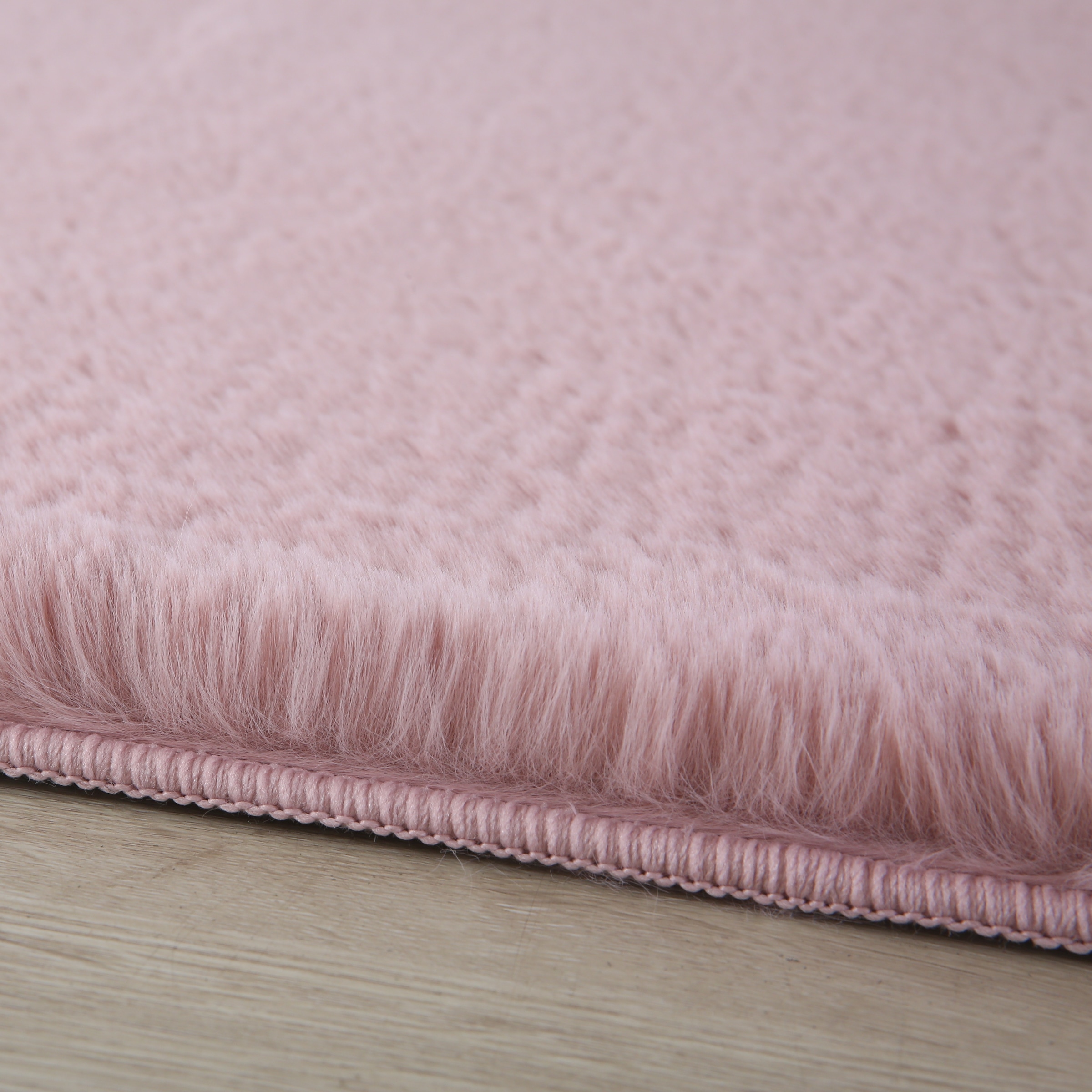 Ayyildiz Teppiche Hochflor-Teppich »POUFFY 5100«, rund, 20 mm Höhe, Läufer, weicher glatter Softflor, Kaninchen Fell Haptik, waschbar
