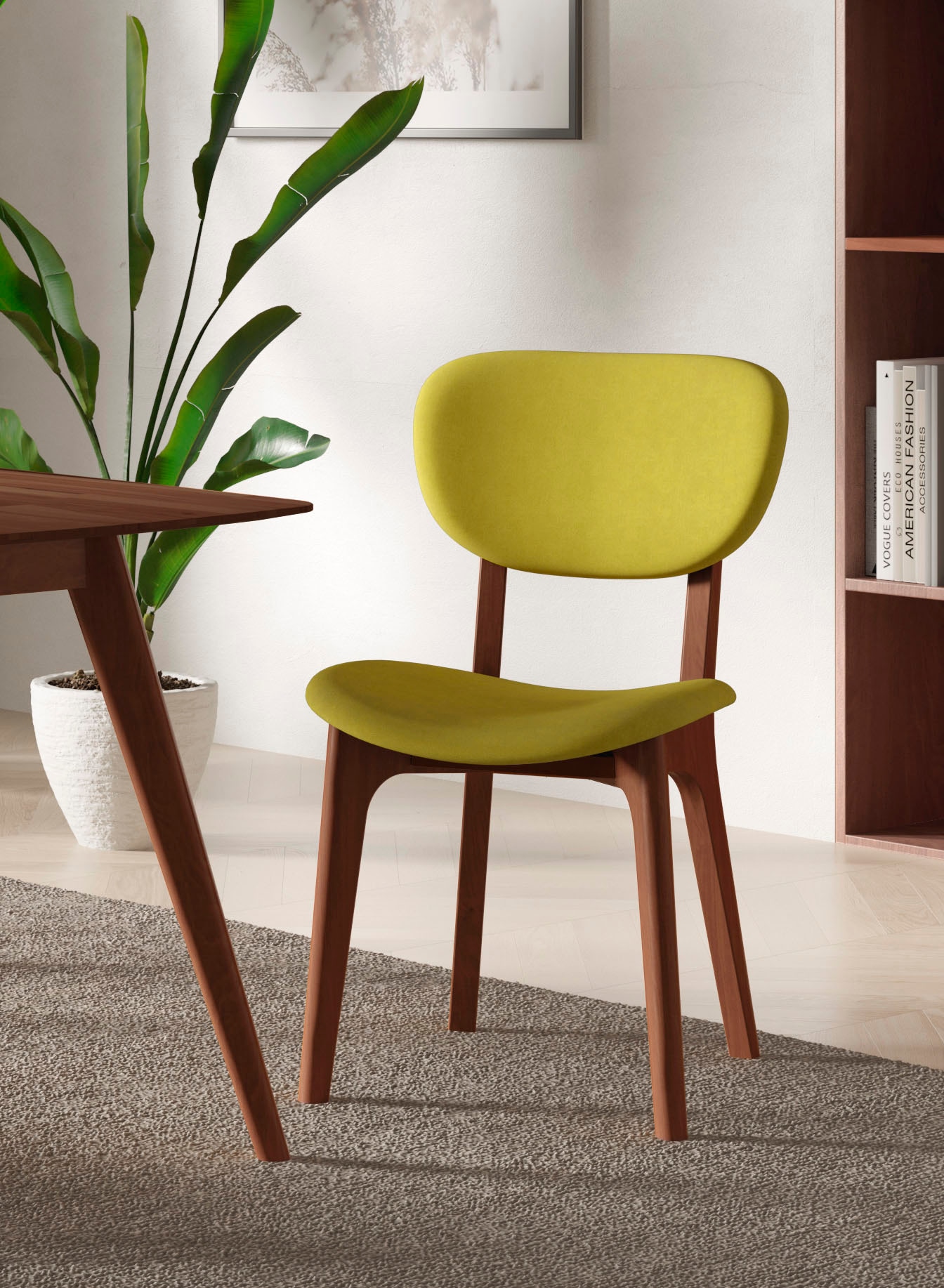 INOSIGN Stuhl »COZY Made in Italy« (Set) 2 Stk.Gestell in Buche, Kirsch- od günstig online kaufen