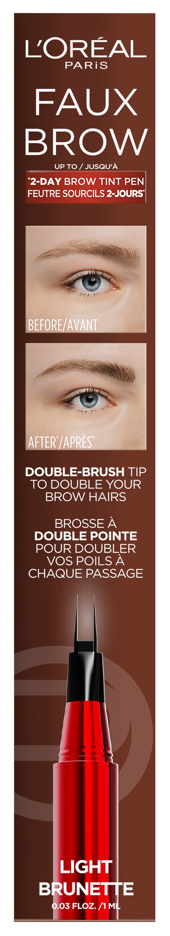 L'ORÉAL PARIS Augenbrauen-Stift »INFAILLIBLE BROWS FAUX BROW AUGENBRAUENSTIFT« für doppeltes Augenbrauenvolumen
