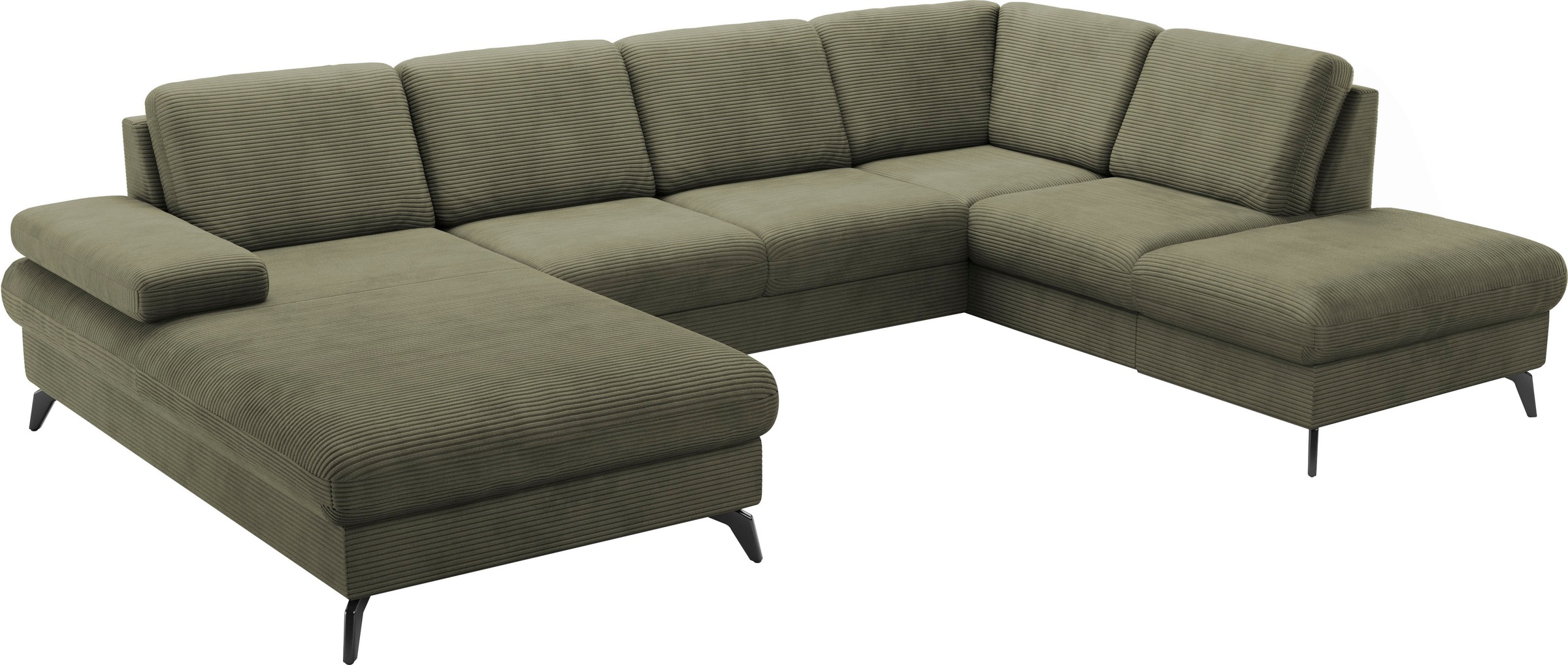 sit&more Wohnlandschaft »Morris Jubi U-Form«, inkl. Armteilfunktion und 1 Zierkissen, wahlweise mit Bettfunktion