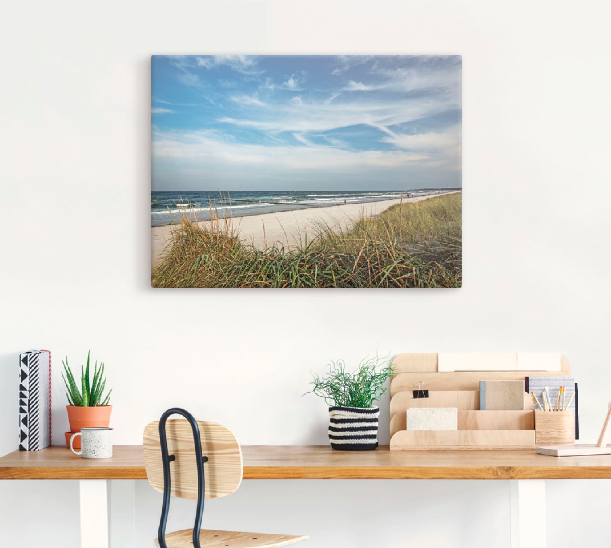 Artland Wandbild »Urlaubfeeling«, Strand, (1 St.), als Leinwandbild, Poster in verschied. Größen