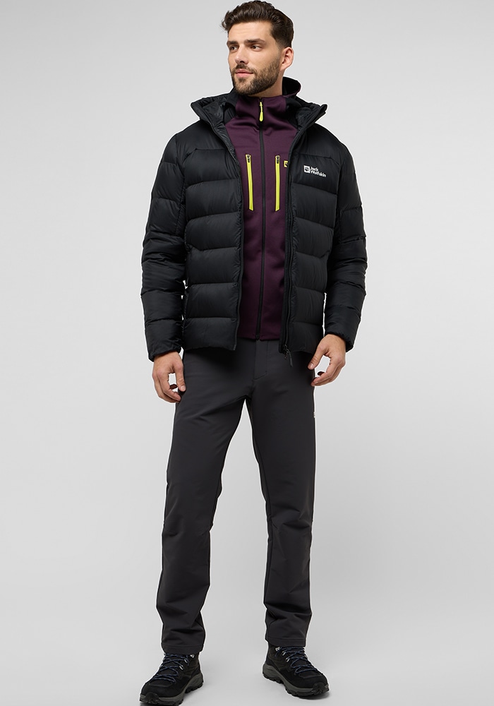 Jack Wolfskin Daunenjacke »NEBELHORN DOWN HOODY M«, mit Kapuze