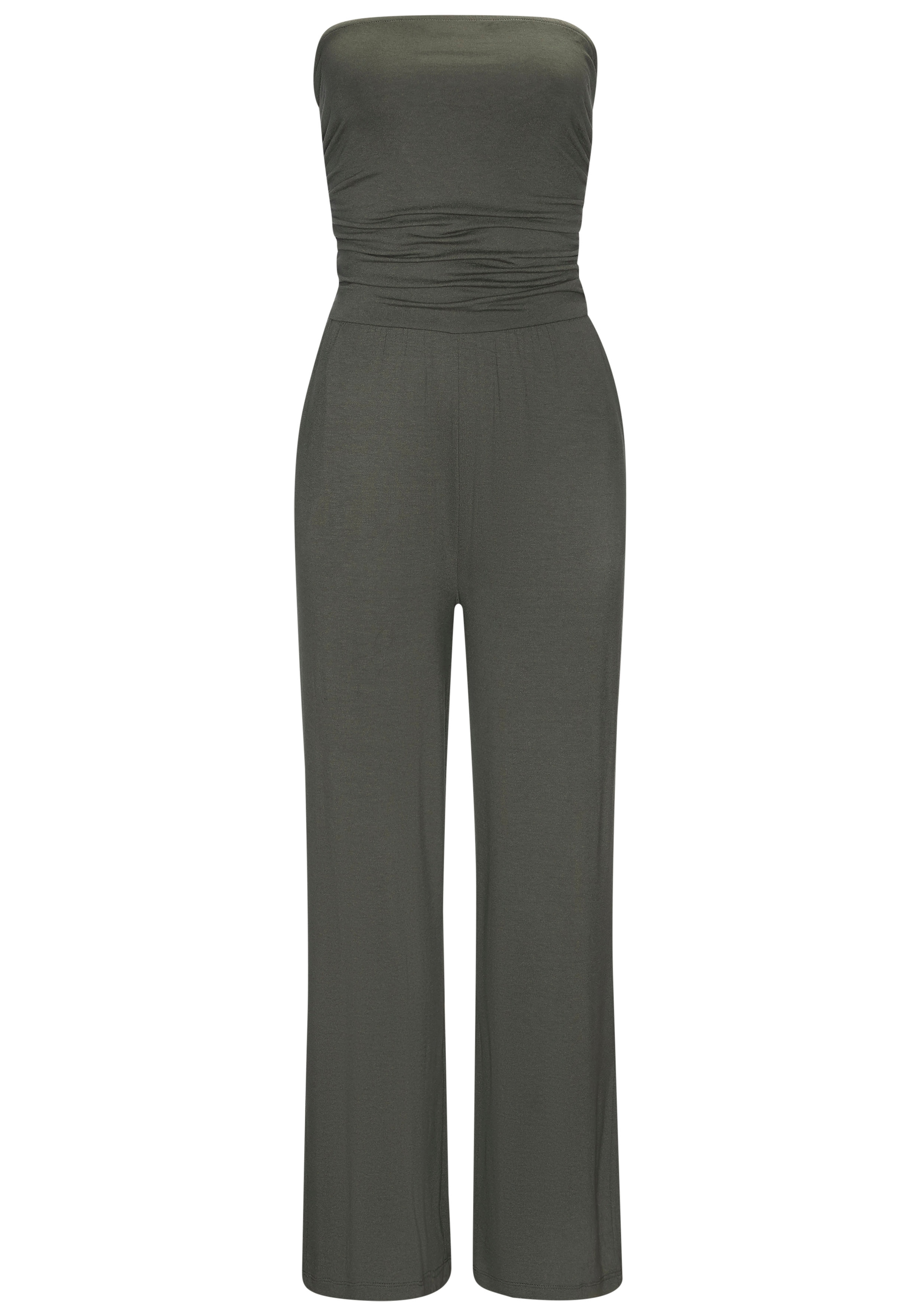 LASCANA Bandeauoverall mit Eingrifftaschen und Raffung am Oberteil