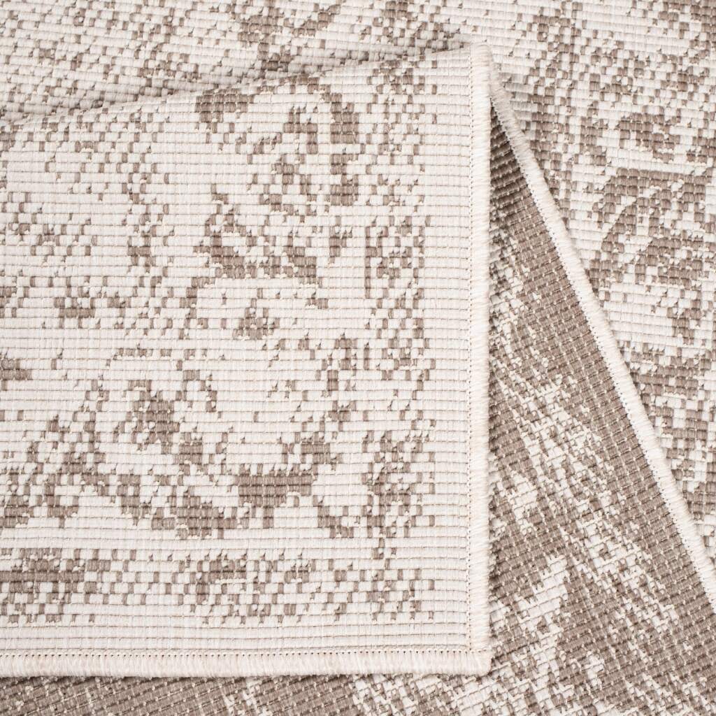 Carpet City Outdoorteppich »DUO RUG 5577«, rechteckig, 5 mm Höhe, Wendeteppich Wetterfest In- & Outdoor, Balkon, Terrasse, Wohnzimmer