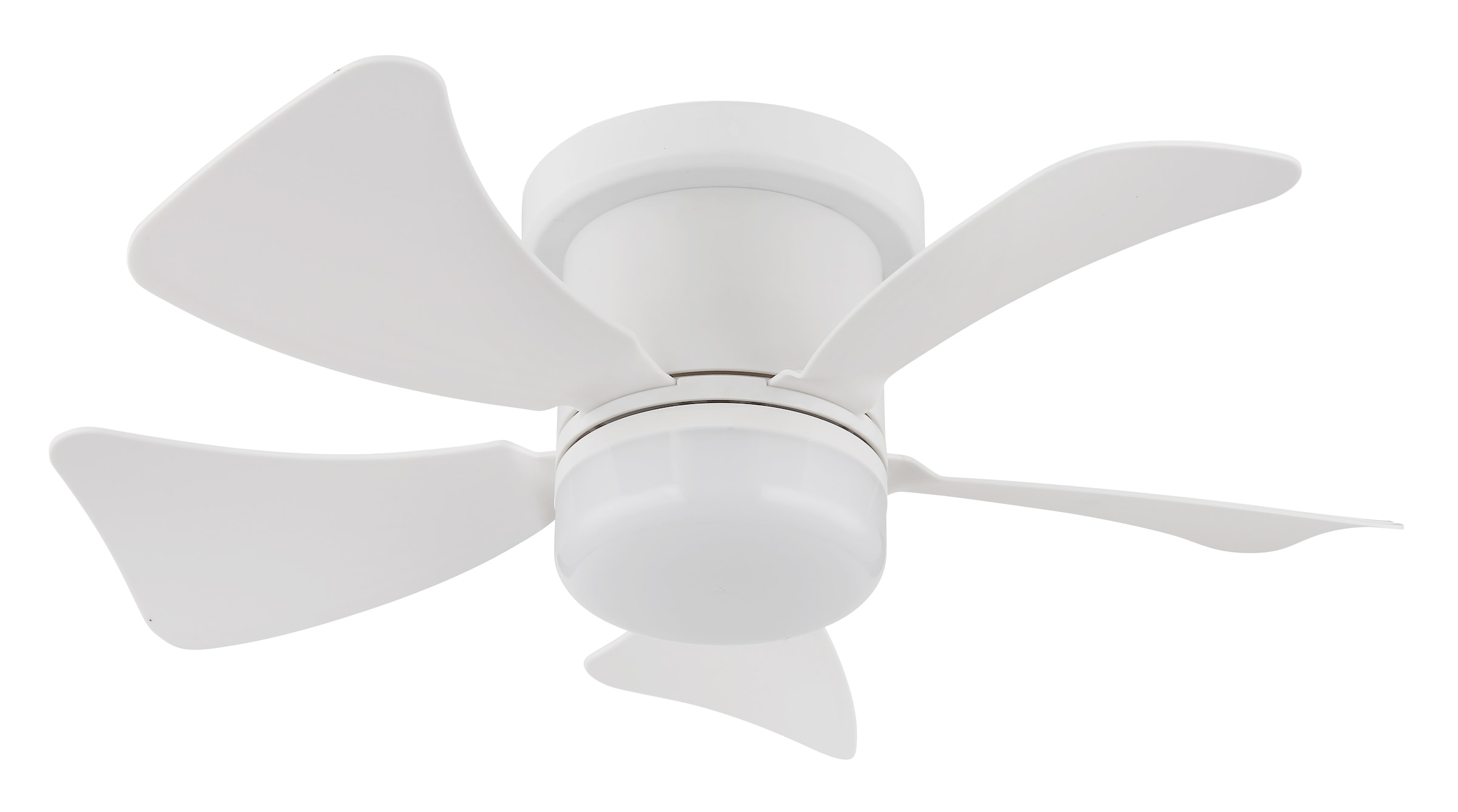 GLOBO LIGHTING Deckenleuchte »HINES« LED-Modul 1 Stk. warmweiß - kaltweiß Ventilator weiß kühlen-heizen Wohnzimmer Schlafzimmer