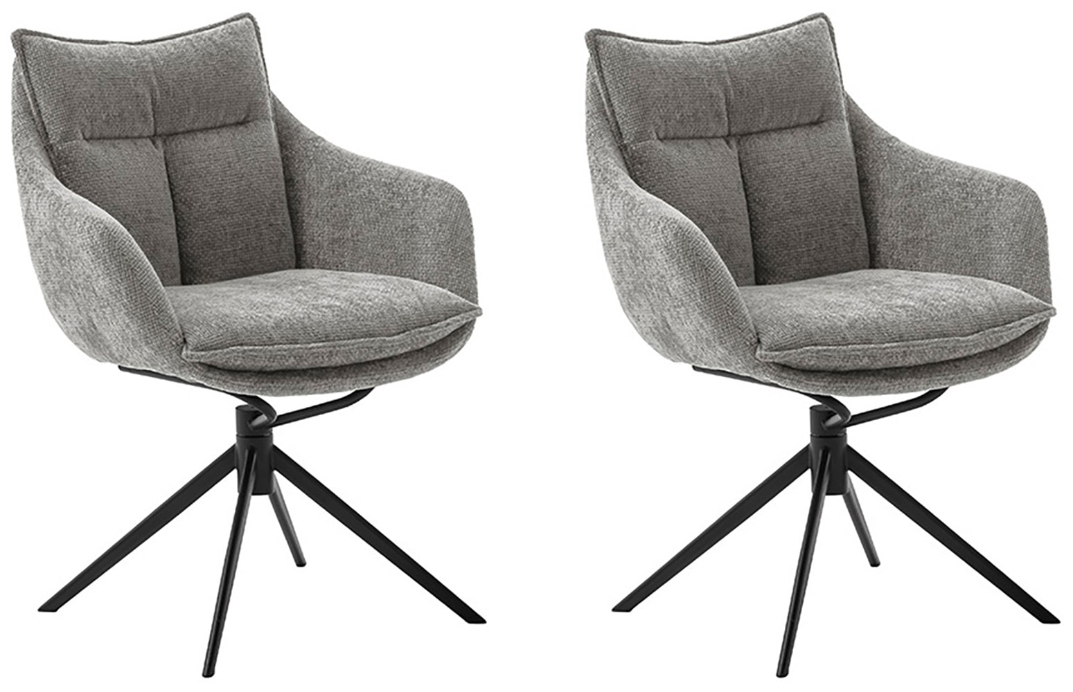 MCA furniture Esszimmerstuhl, Strukturstoff, (2er-Set), drehbar 360°, Dreh- günstig online kaufen