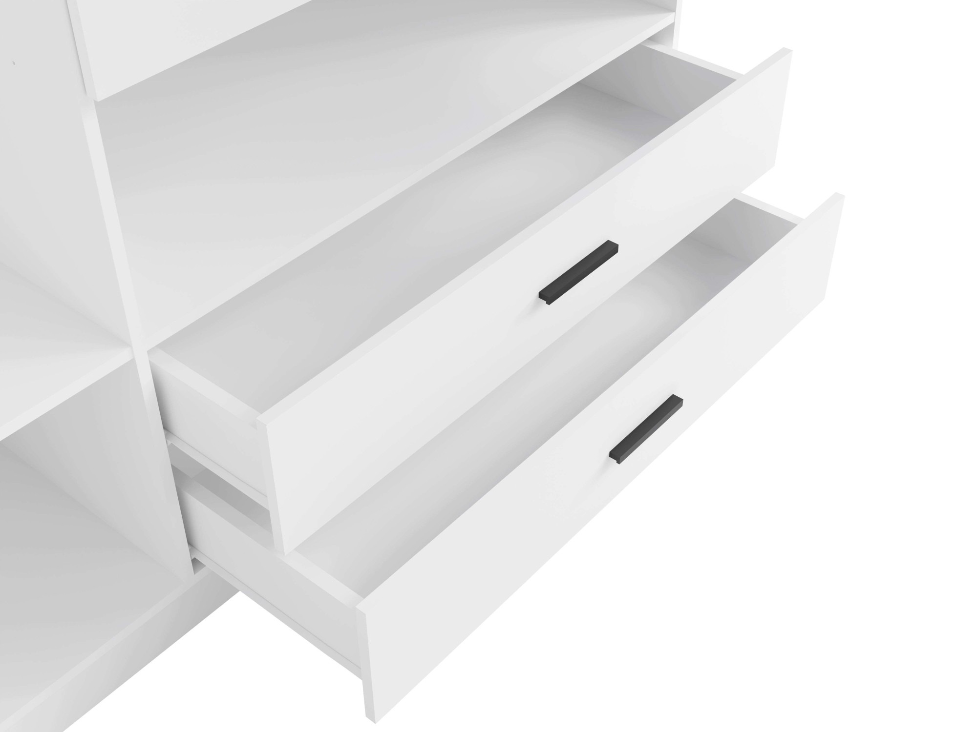 INOSIGN Kleiderschrank »LAREDO Wäscheschrank komplette Innenausstattung, Maße 158,3/200,5/55cm«, Garderobe mit offenem Fach, 3 Türen und 2 Schubladen, FSC