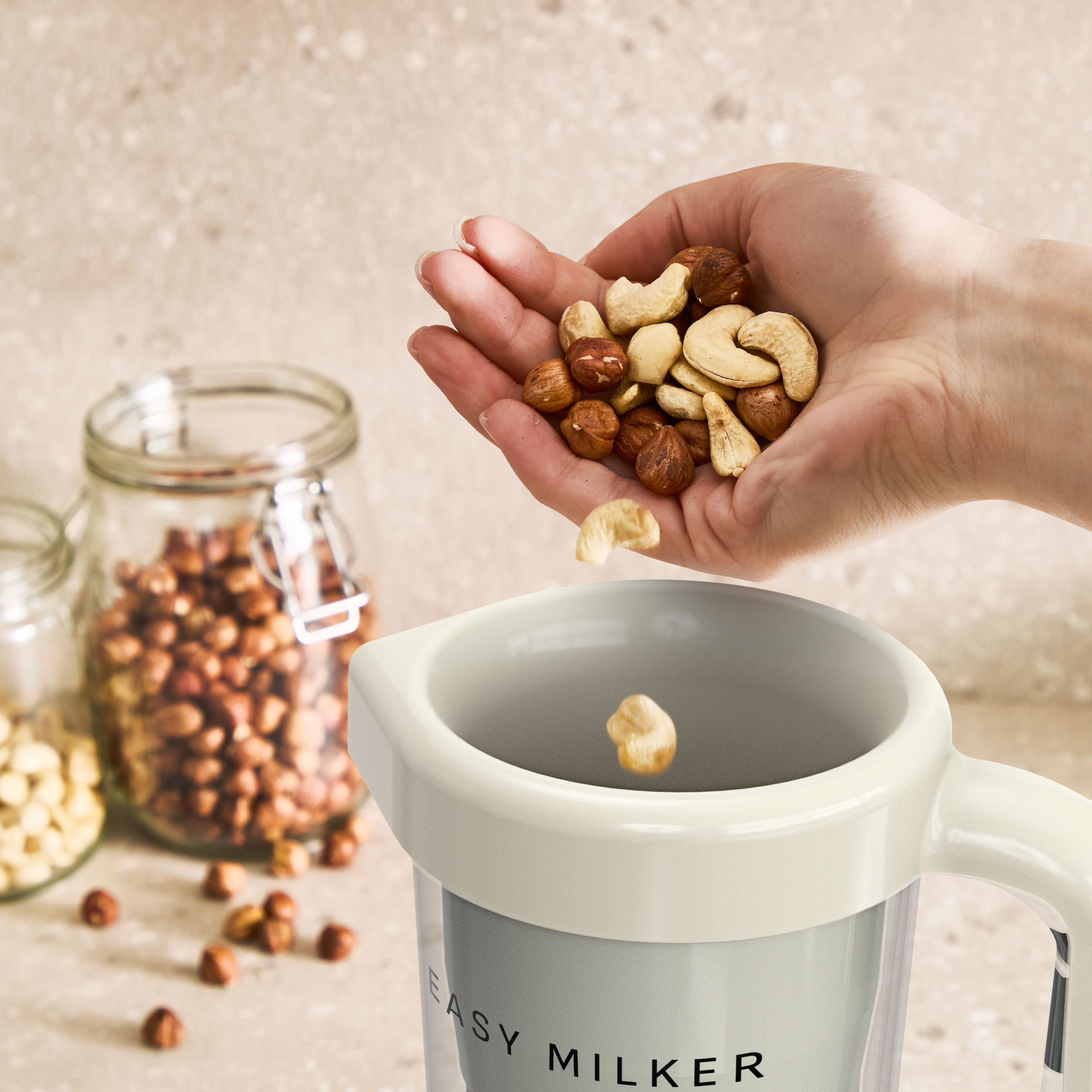 Tefal Zerkleinerer »Easy Milker« Pflanzenmilchzubereiter, kein Abfall, mit allen Stabmixern kompatibel