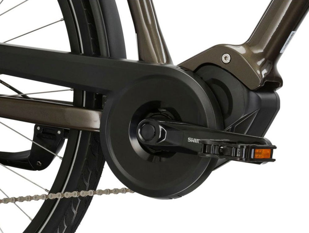 Kross E-Bike »E-Citybike Sentio Hybrid 3.0 28 Zoll braun«, 7 Gang, Shimano, DEORE T6000, Mittelmotor 250 W, Pedelec, Elektrofahrrad für Damen und Herren