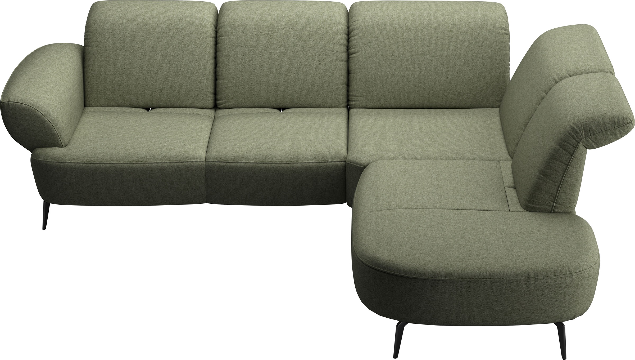 sit&more Ecksofa »Dance, L-Form, inkl. Sitztiefenverstellung« inkl. Click&Seat, optional mit Kopfteilverstellung