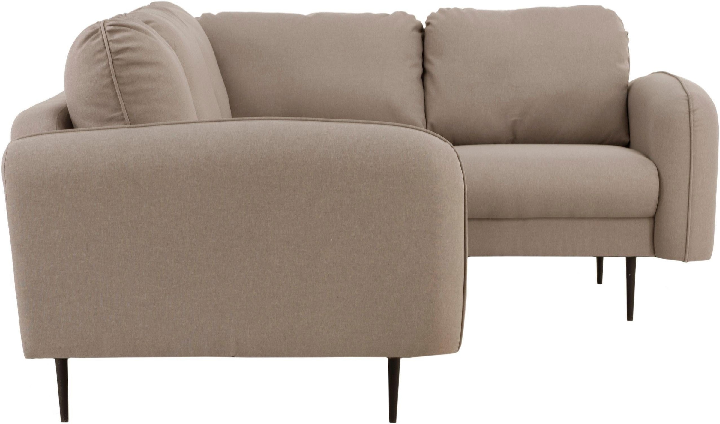 Leonique Ecksofa »Skidi L-Form«, mit losen Rückenkissen und Keder oben auf der Armlehne