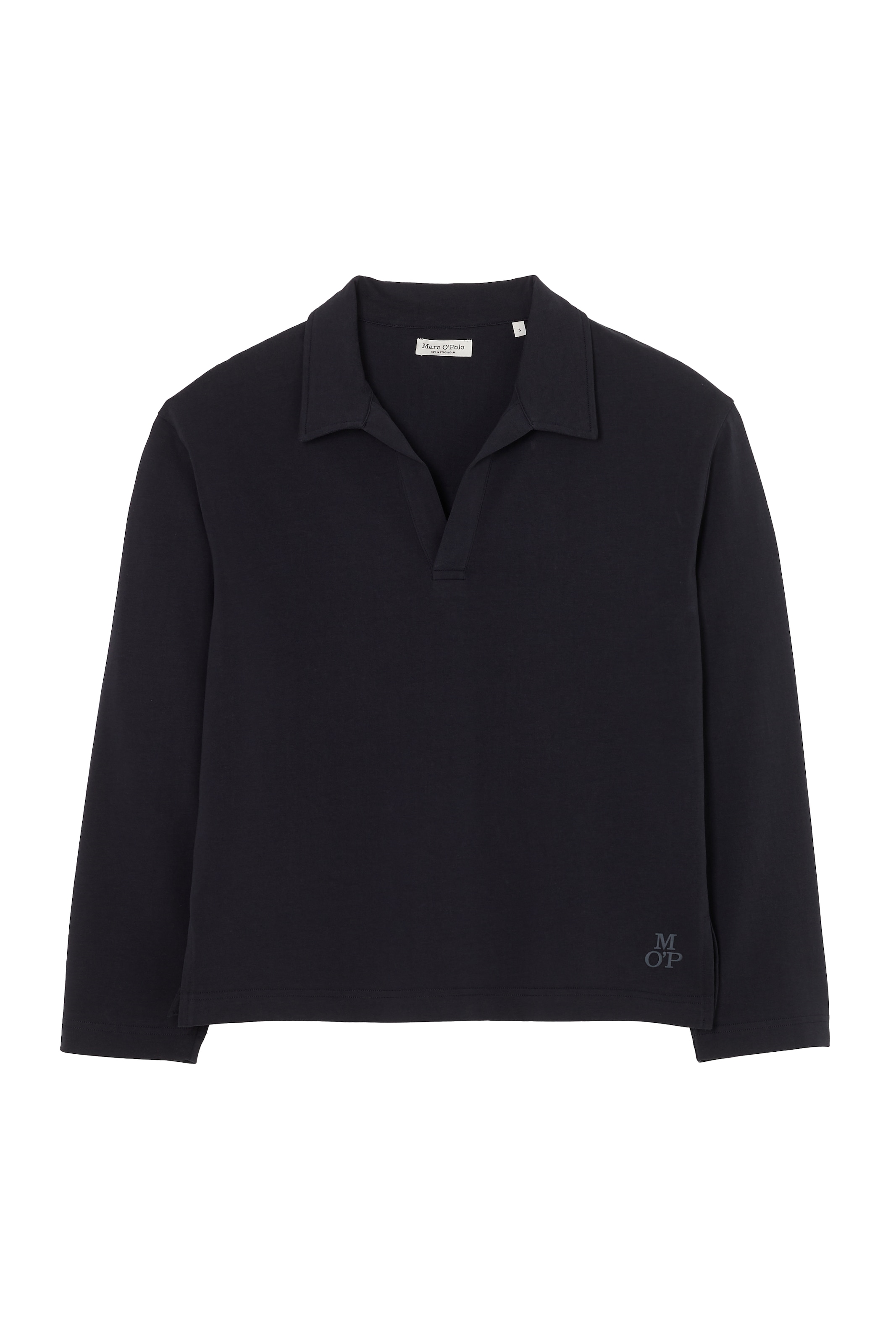 Marc O'Polo Langarm-Poloshirt »Heavy Jersey-Woven«, mit sportlichem Kragendesign