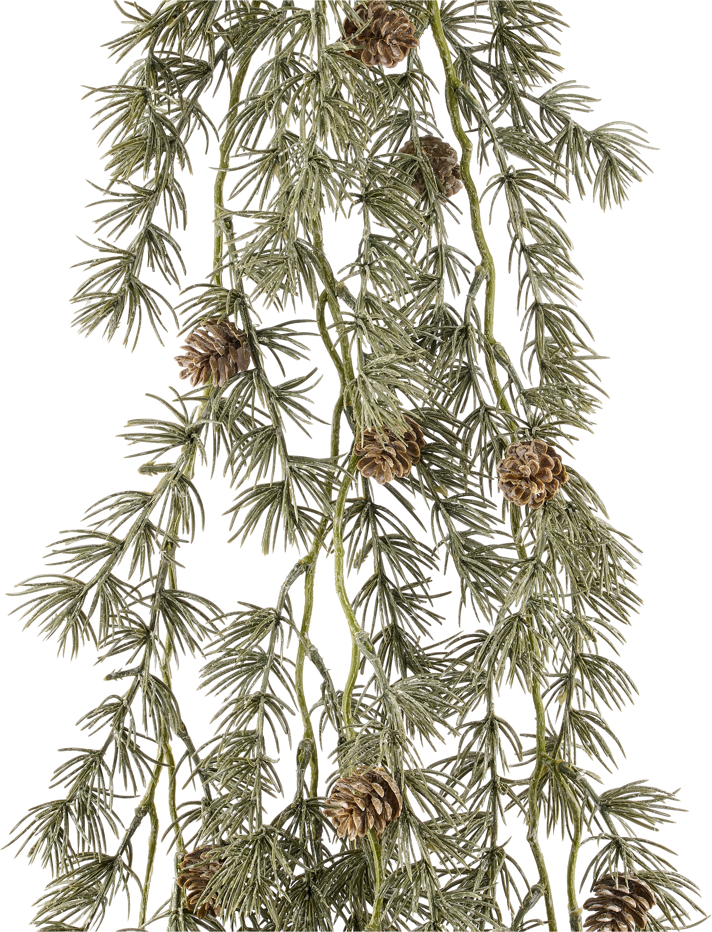 OTTO home Winterliche Kunstpflanze »Weihnachtsgirlande, Hänger Zedern 120cm lang« in white-wash-Optik