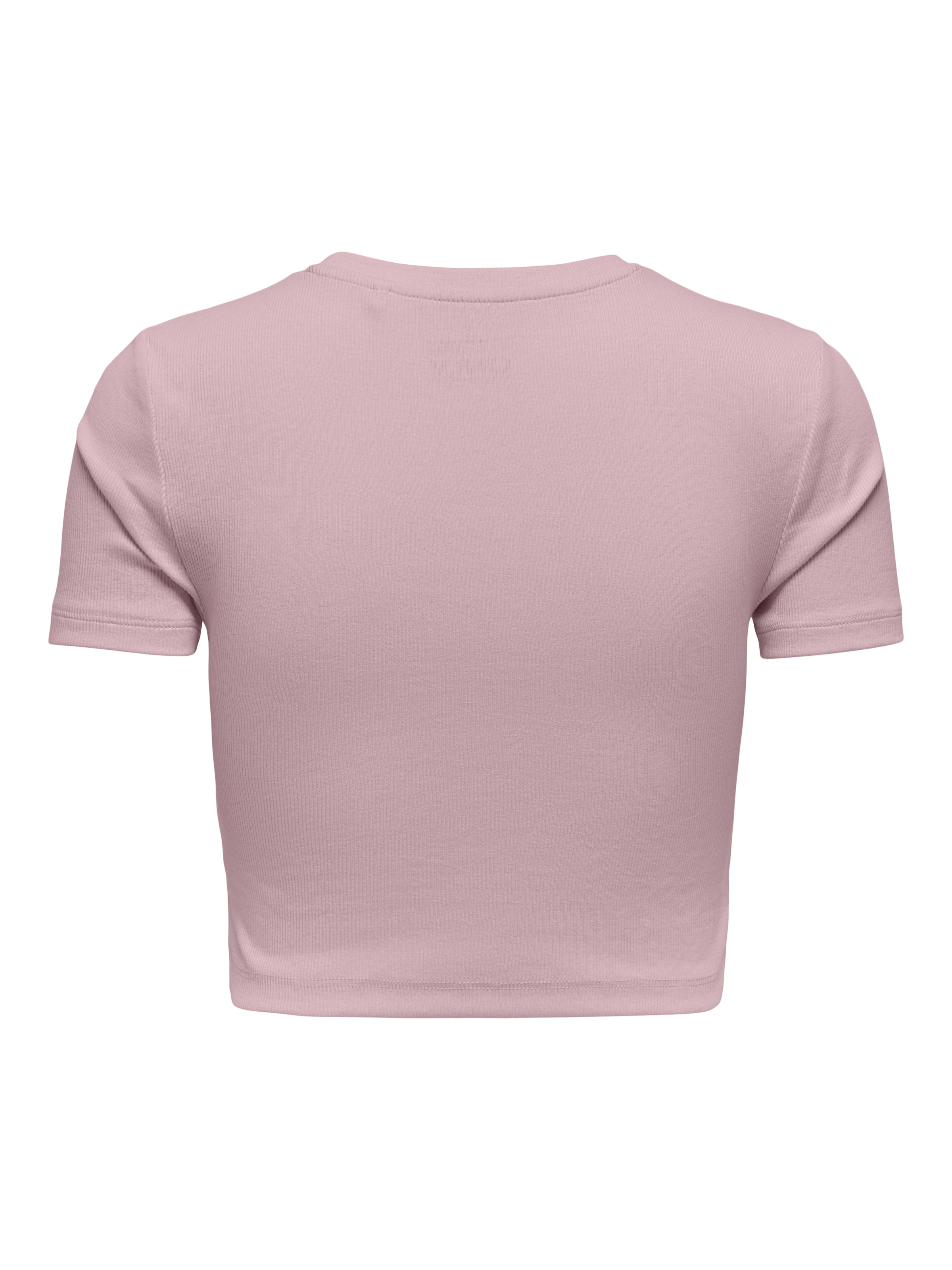 ONLY Kurzarmshirt »ONLBETTY S/S O-NECK SHORT TOP CC JRS«, mit geripptem Stoff