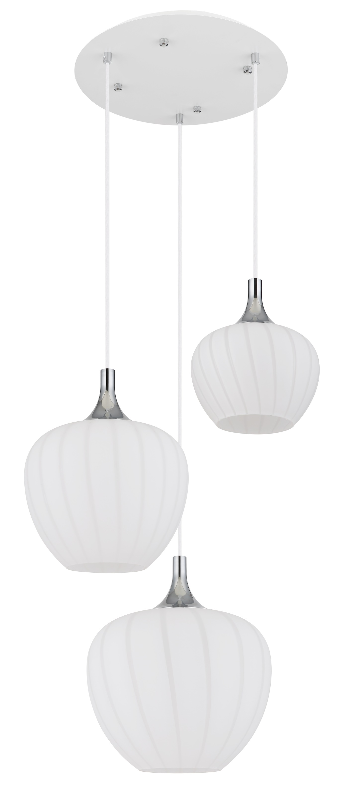 GLOBO LIGHTING Hängeleuchte »MAXY«, Leuchtmittel E27 | ohne Leuchtmittel, Hängelampe/Pendelleuchte/Glas klar/Höhe kürzbar/ø: 480mm/Dekorillen