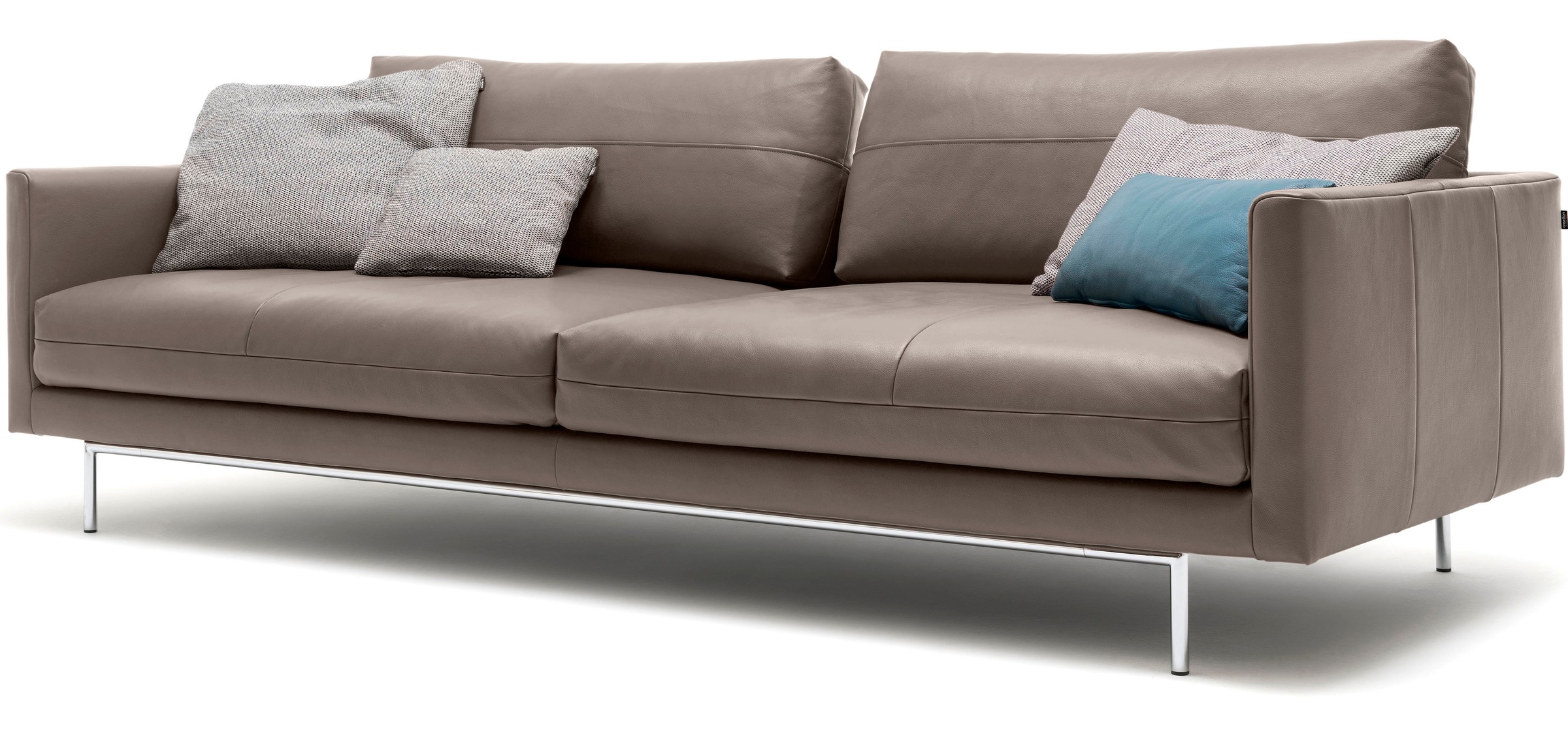 Creation BY ROLF BENZ 3,5-Sitzer »CR.414, Designsofa, edles Sofa, Loungesofa, Ledersofa, klares Design«, aus Leder oder Chenille, erstklassiger Sitzkomfort, legere Polsterung