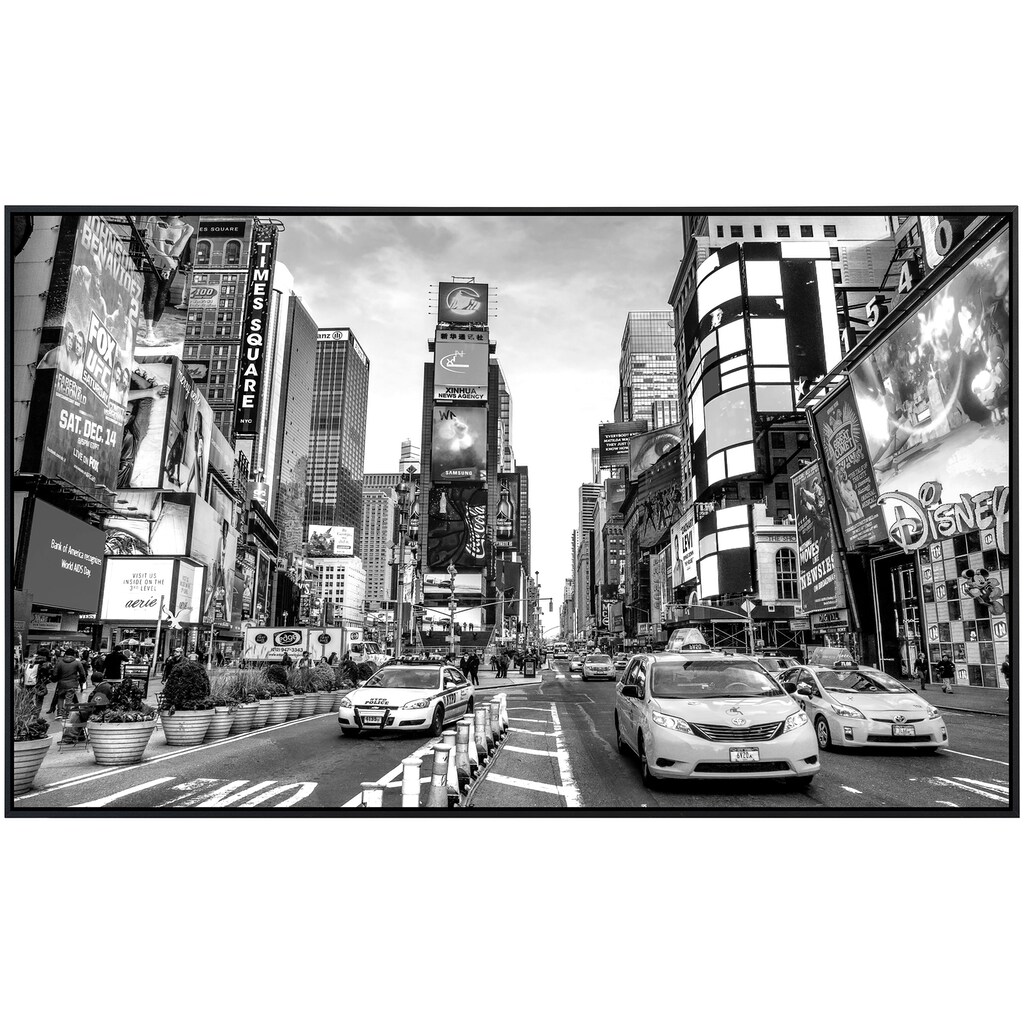 Papermoon Infrarotheizung »New York Time square Schwarz & Weiß«