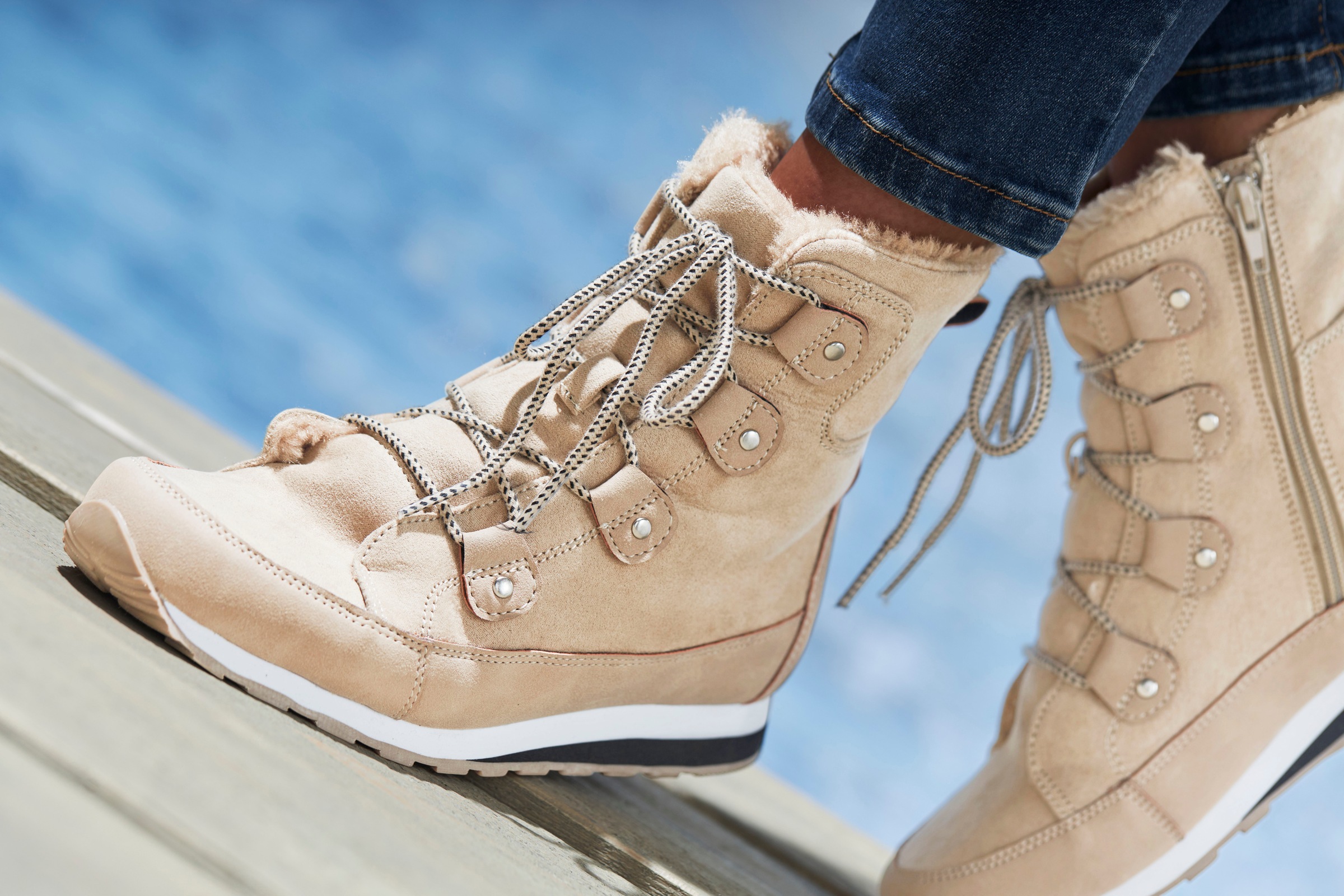 Vivance Stiefelette, mit Warmfutter, Winterstiefel, Stiefel, Boots VEGAN