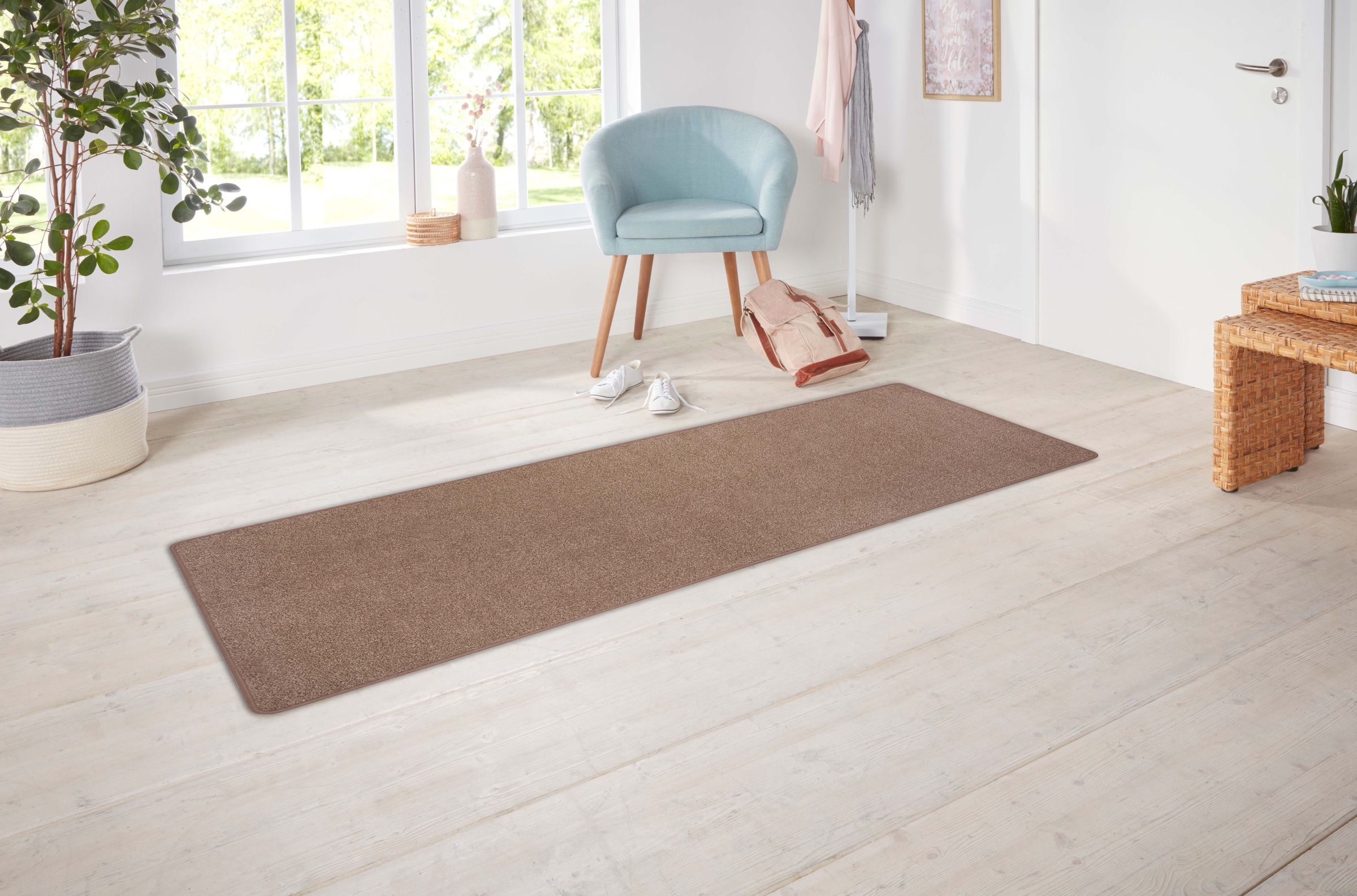 Hanse Home Exclusiv Läufer »Liberty«, rechteckig, 7 mm Höhe, Uni-Meliert, r günstig online kaufen