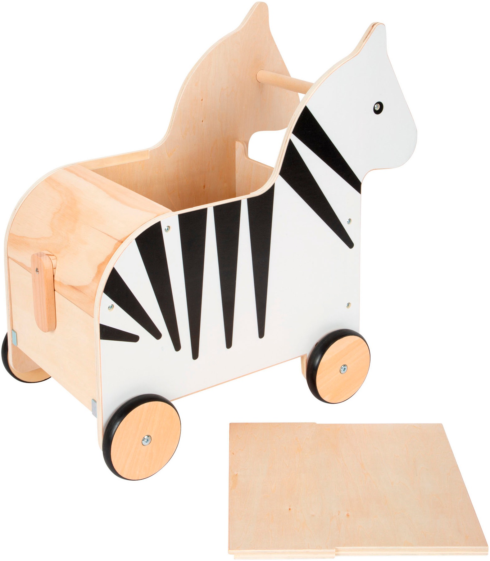Small Foot Spielzeugtruhe »Wildlife Zebra«, mit Rollen