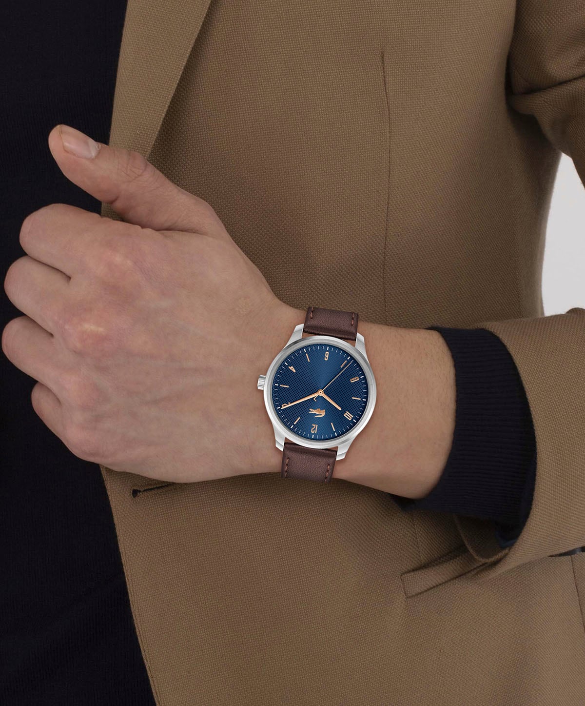 Lacoste Quarzuhr »LISBON«, Armbanduhr, Herrenuhr, Mineralglas, Lederarmband