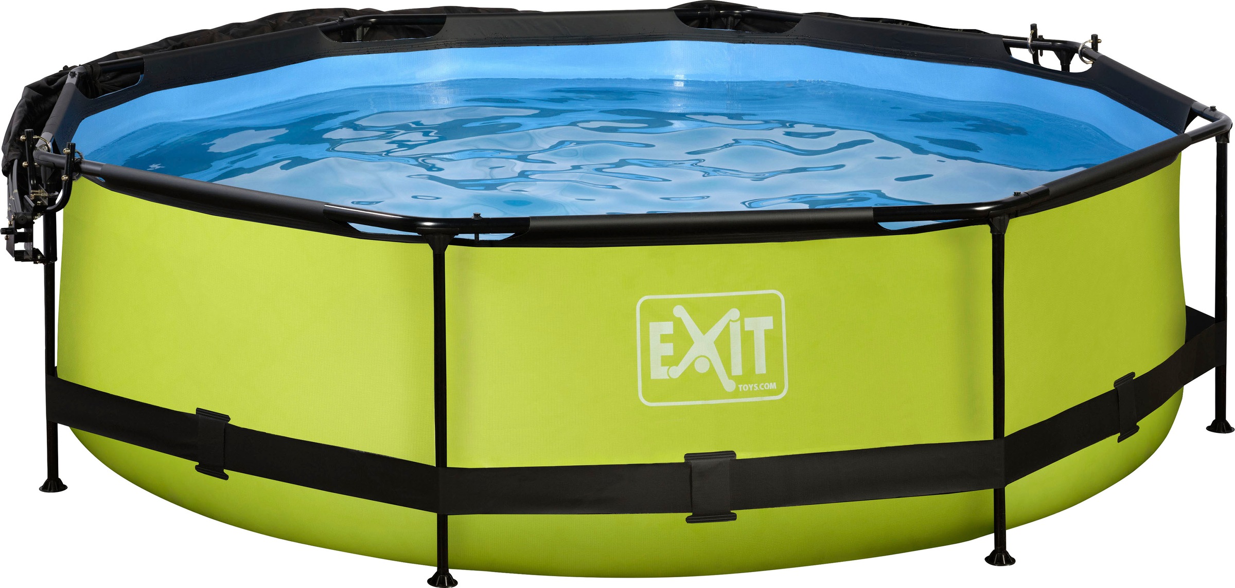 EXIT Framepool »inkl. Sonnensegel«, (Set, 4 tlg.), ØxH: 300x76 cm, mit Kartuschenfilterpumpe und Sonnensegel